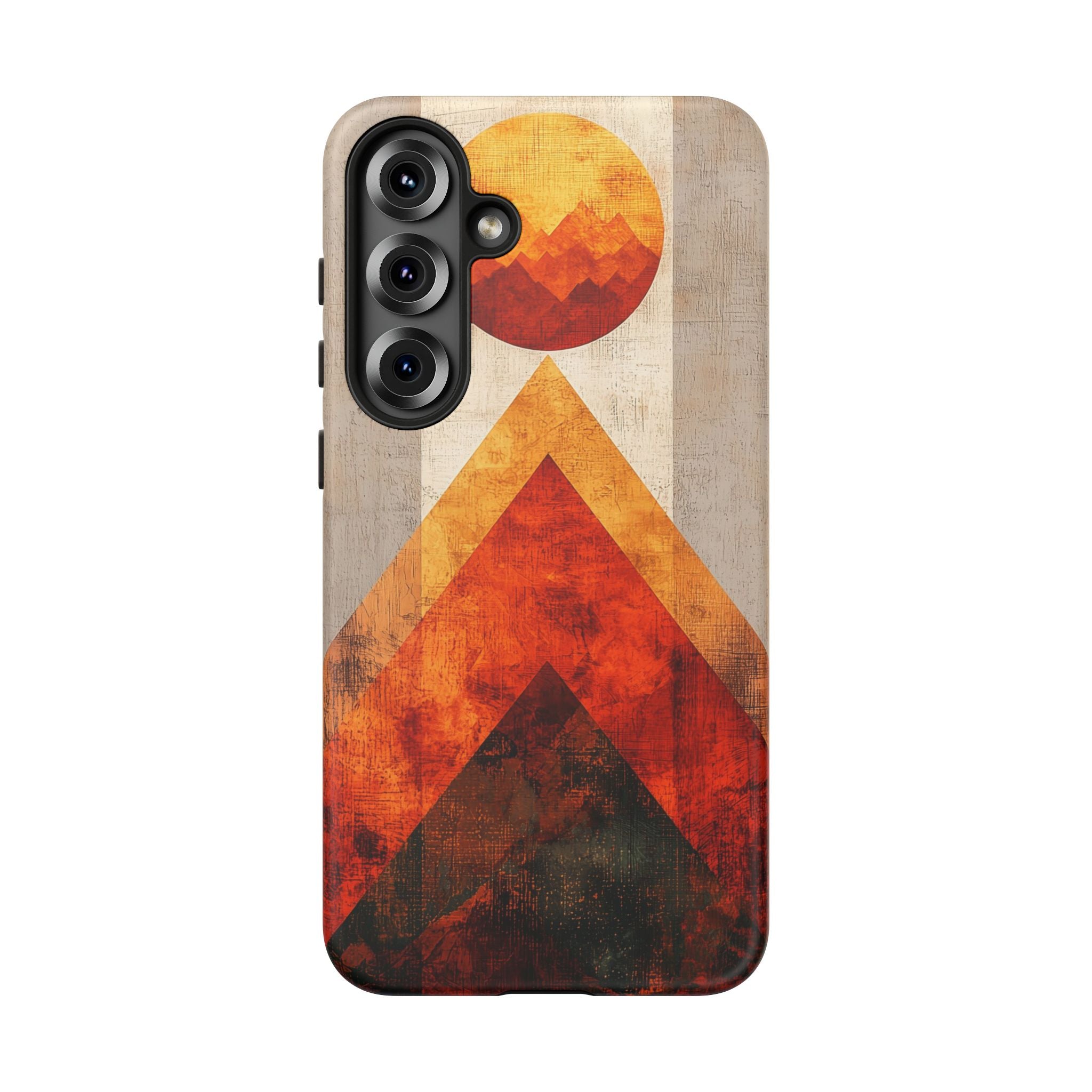 Retro Geometric Sunset Samsung Galaxy Case