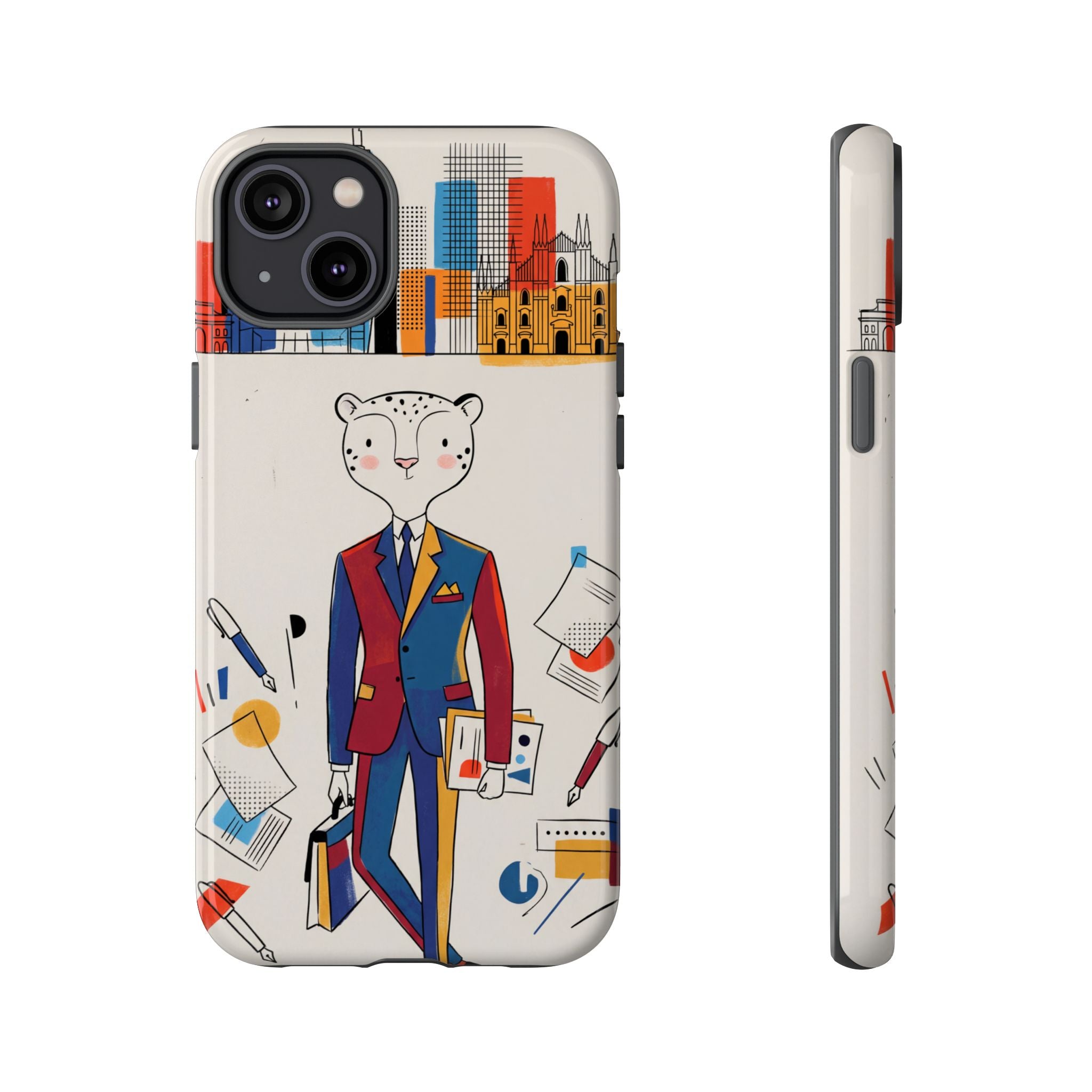 Leopard Executive Phone Case | Business Chic Illustrated