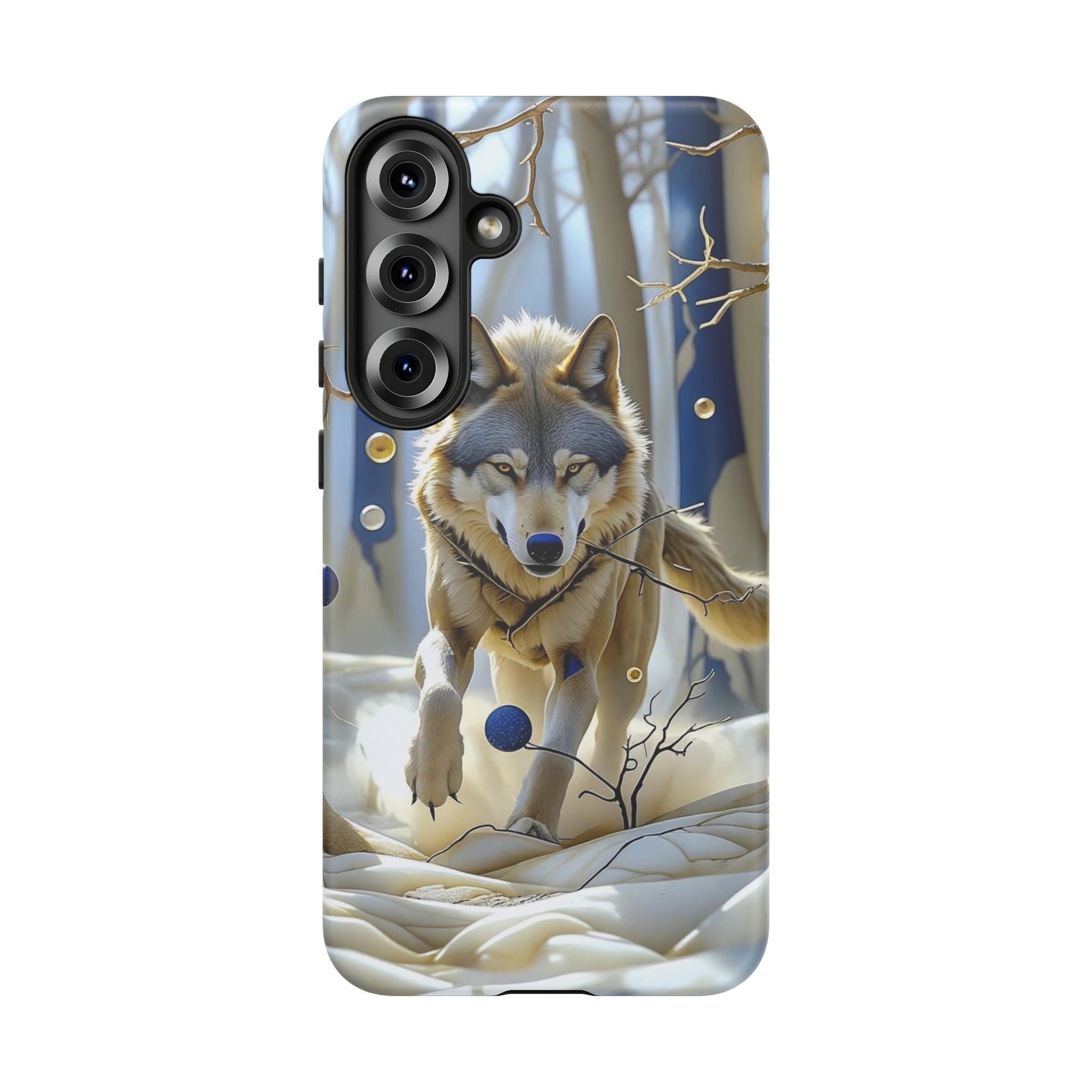 Wolf in Snow Samsung Galaxy Case — Rugged Wildlife