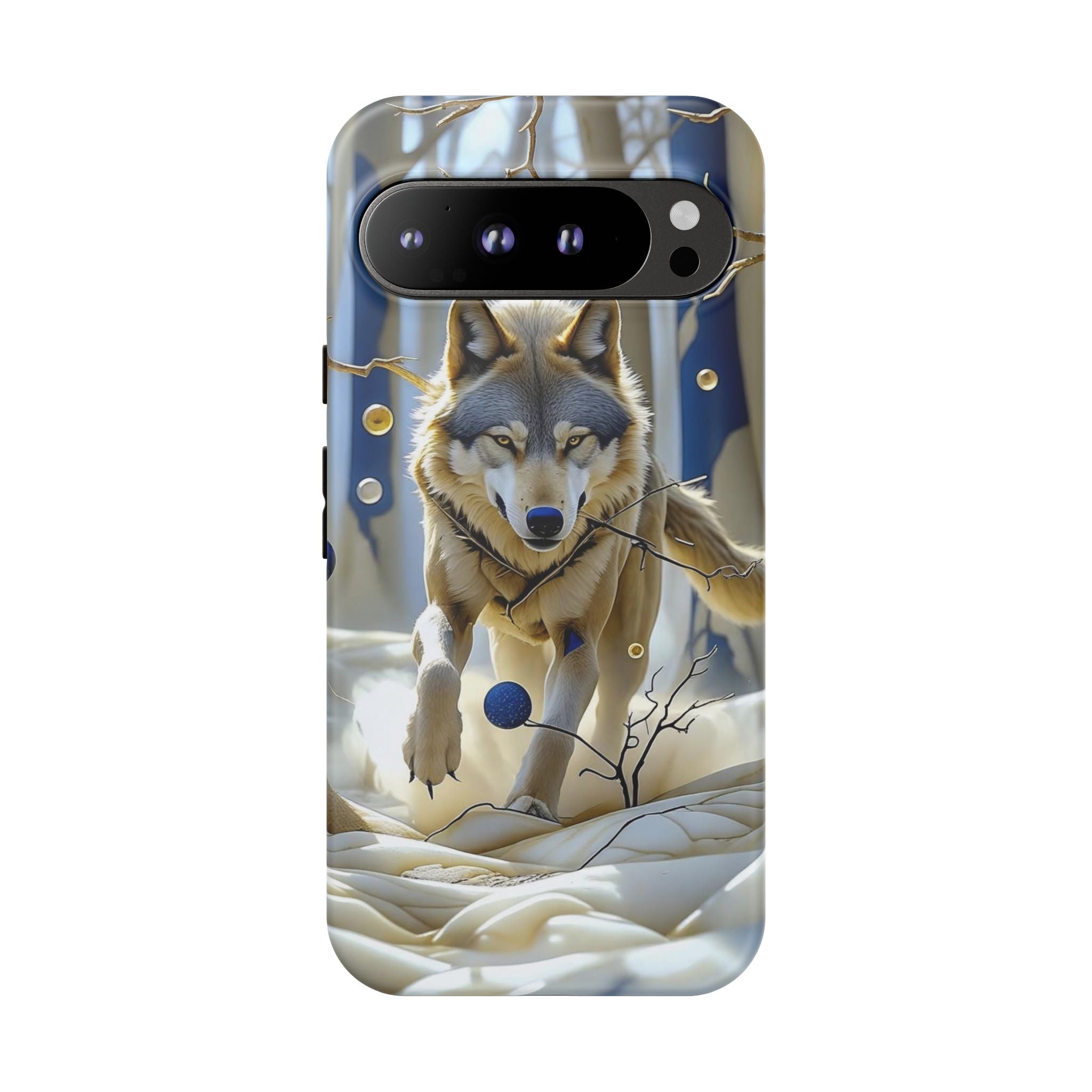 Wolf in Snow Google Pixel Case — Rugged Wildlife