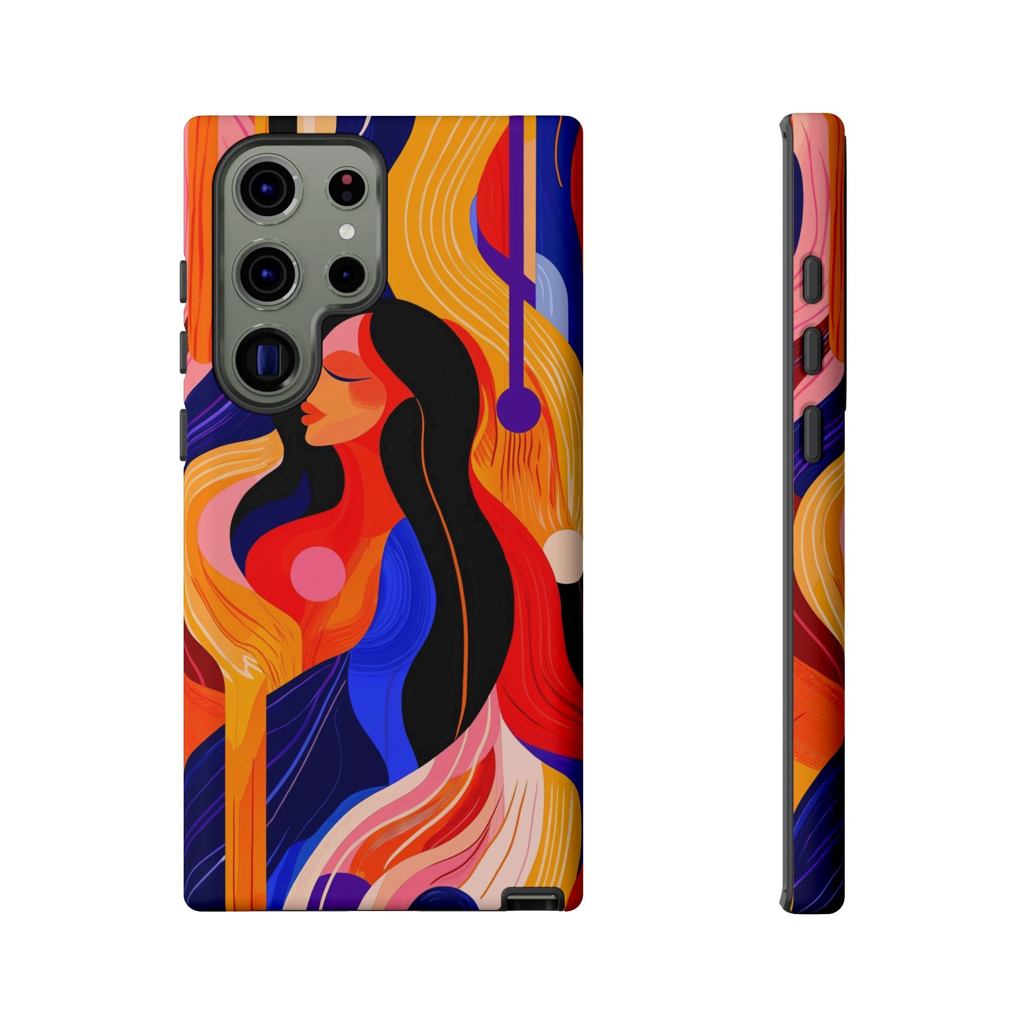 Abstract Colourful Woman Samsung Galaxy Tough Case | Vibrant Artistic