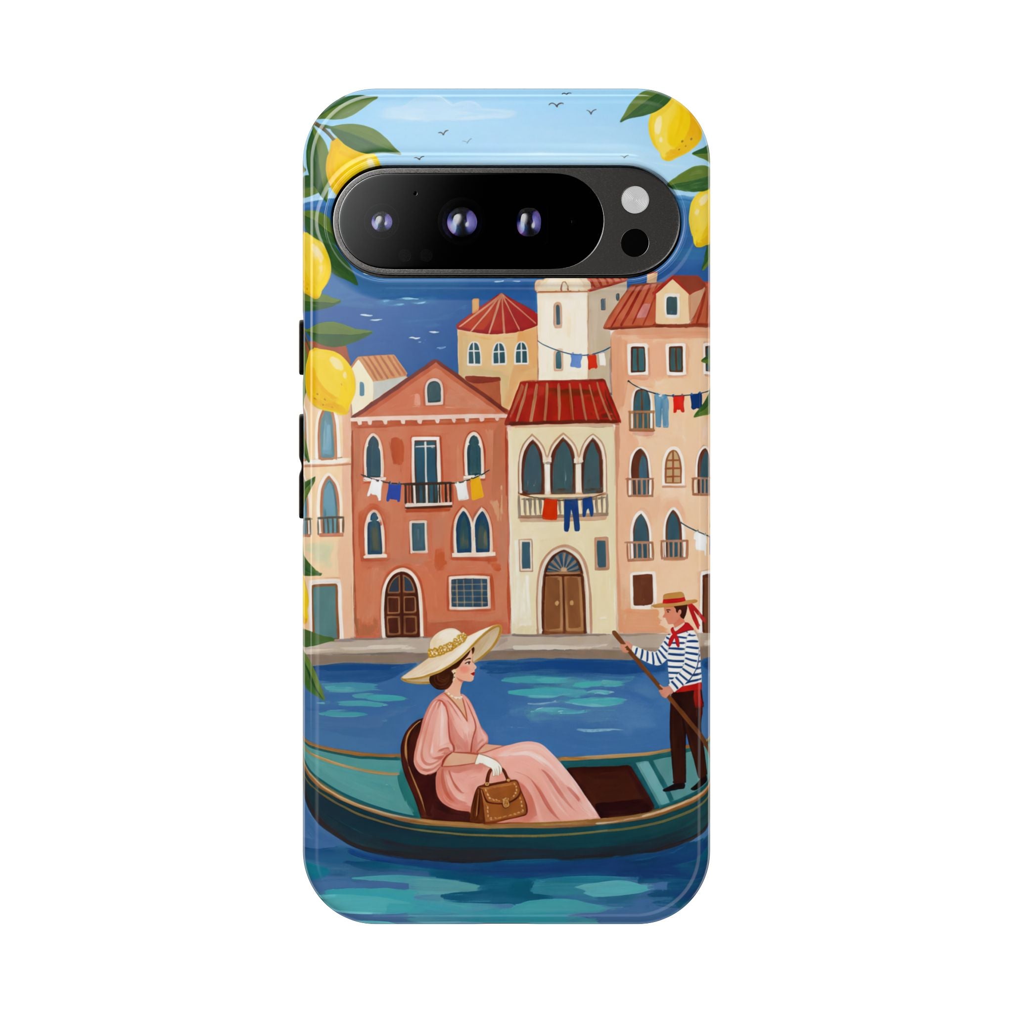Venetian Gondola Google Pixel Phone Case | Lemon Coast Waterfront Travel