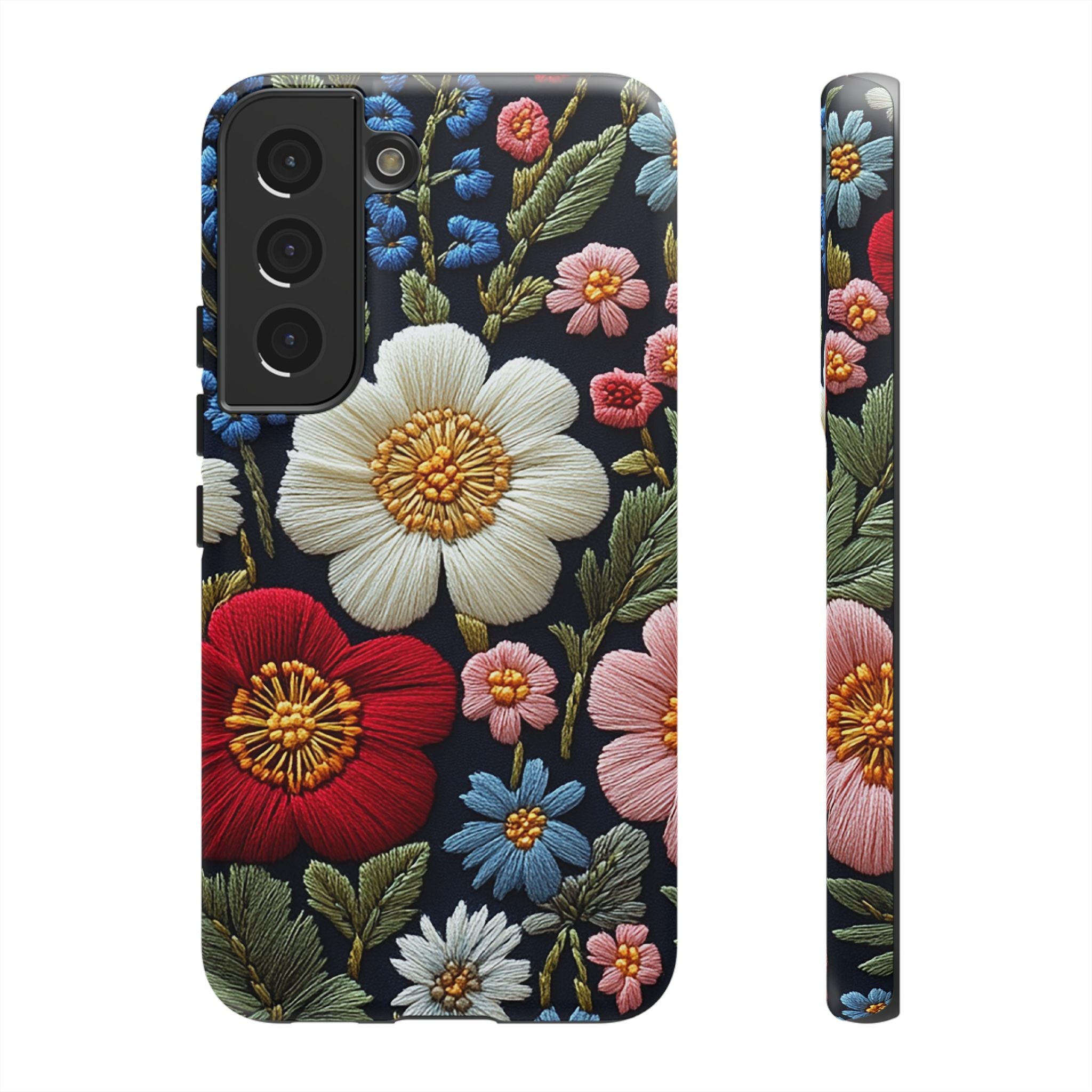 Floral Embroidered Garden Samsung Galaxy Case