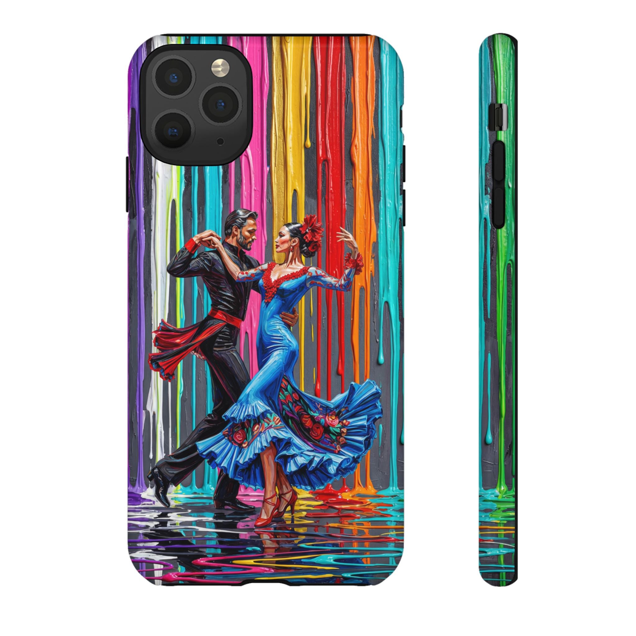 Colorful Tango iPhone Case | Vibrant Dancing Couple Art Protection