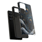 Peacock Feather Samsung Galaxy  Phone Case | Blue Gold Phone Case