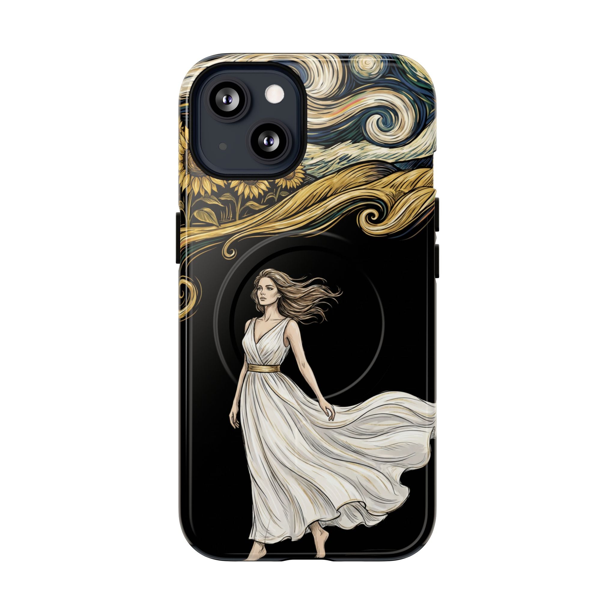 Grecian Muse MagSafe iPhone Case | Artistic Goddess Protective Case