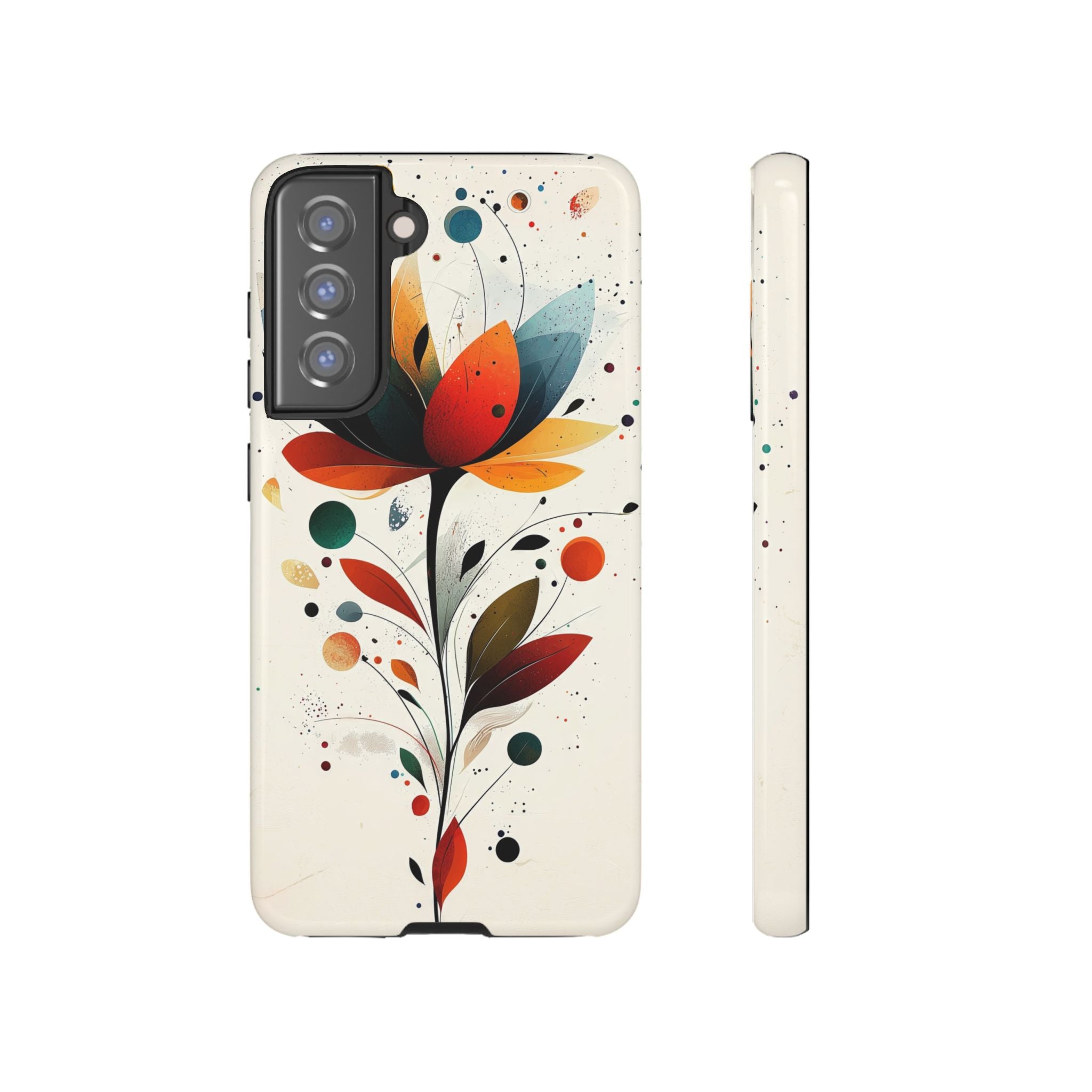 Floral Art Samsung Galaxy Case | Colourful Abstract Bloom