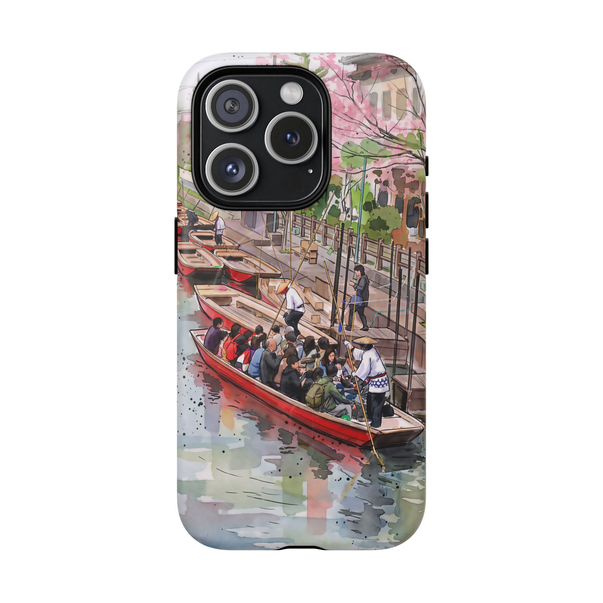 Japan Canal Boat Serenity | Art MagSafe iPhone Case
