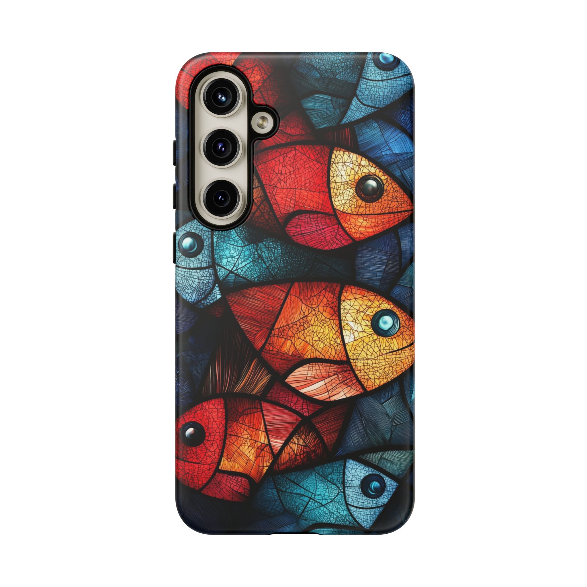 Fish Mosaic Tough Samsung Galaxy Case — Colourful Artistic Fish Pattern