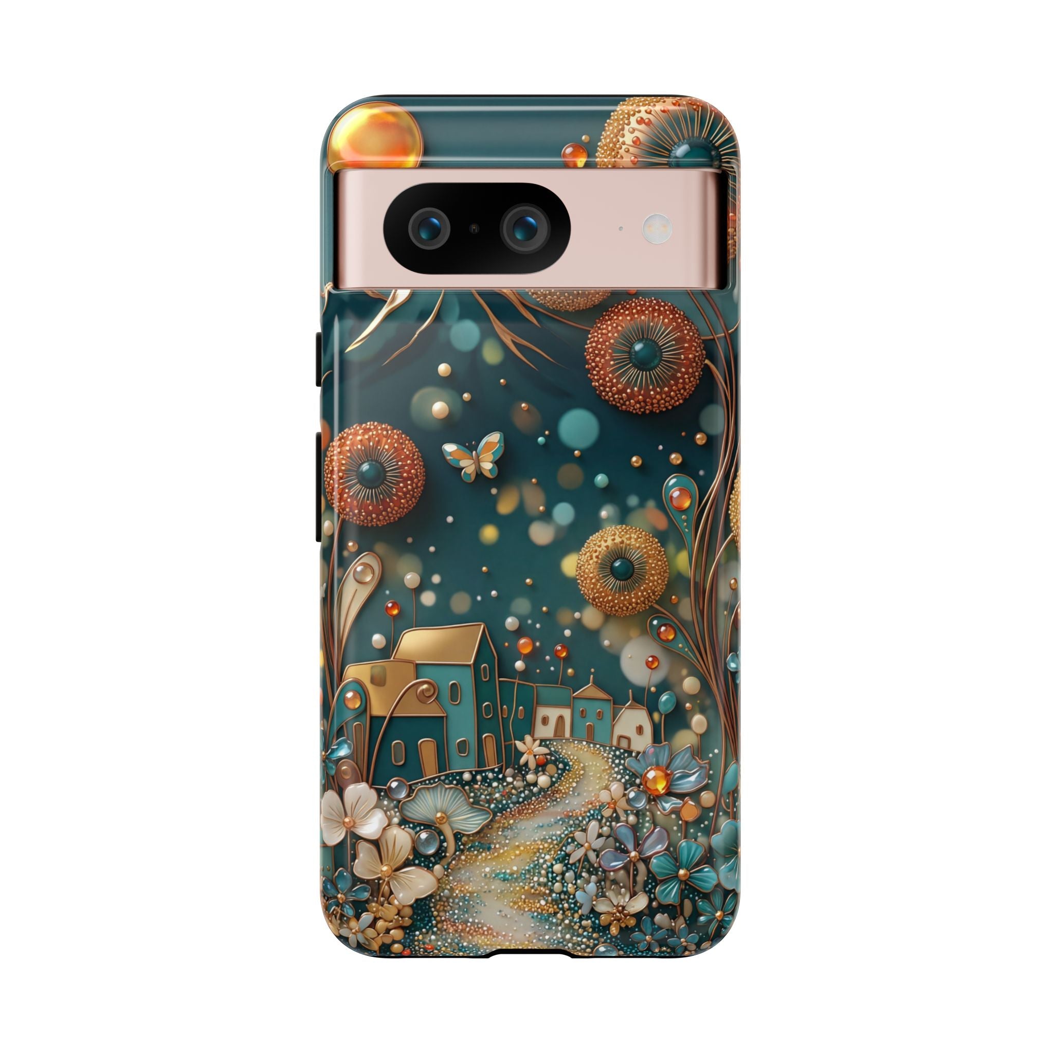 Whimsical Night Village Google Pixel Case