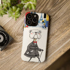 Vintage Dapper Gentleman Bulldog iPhone Case