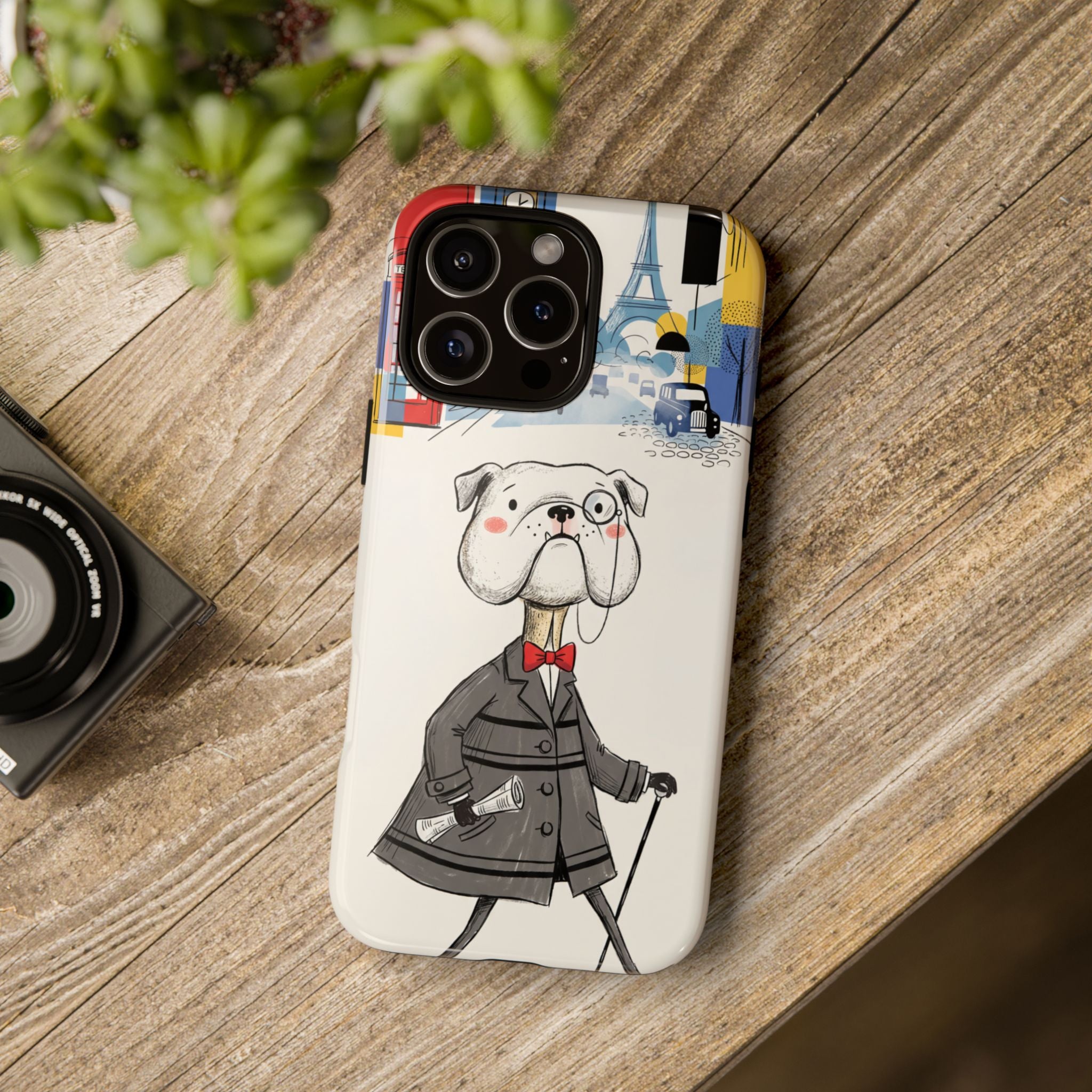 Vintage Dapper Gentleman Bulldog iPhone Case