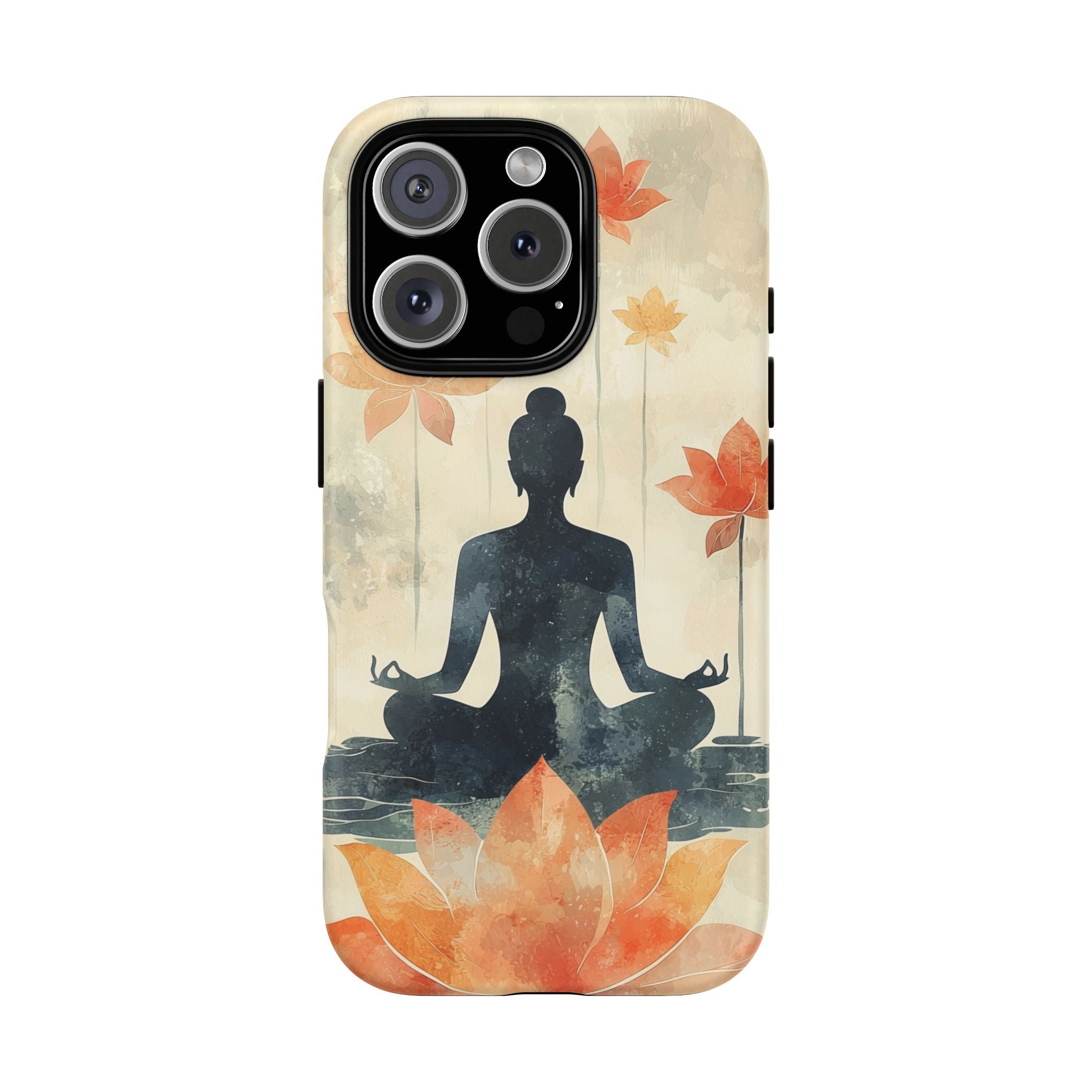 Yoga Lotus iPhone Case | Meditative Silhouette