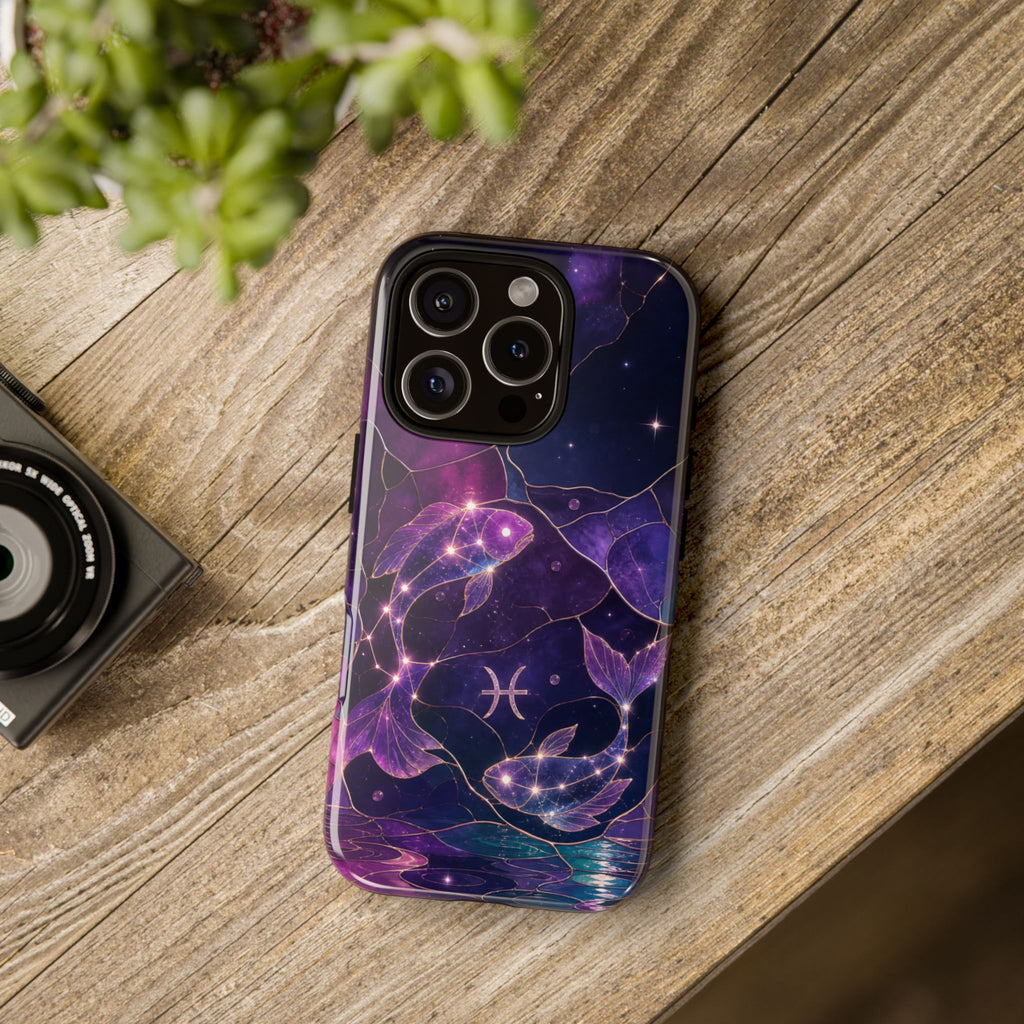 Pisces Zodiac iPhone Case | Celestial Fish iPhone Case