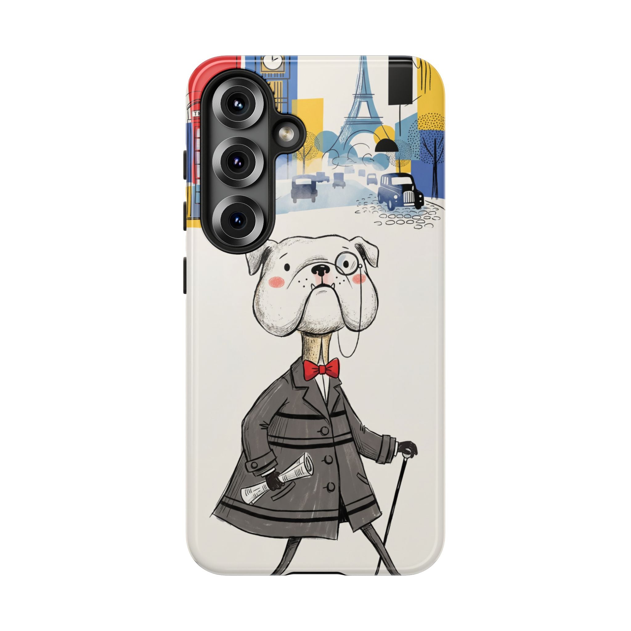 Vintage Dapper Gentleman Bulldog Samsung Galaxy Phone Case