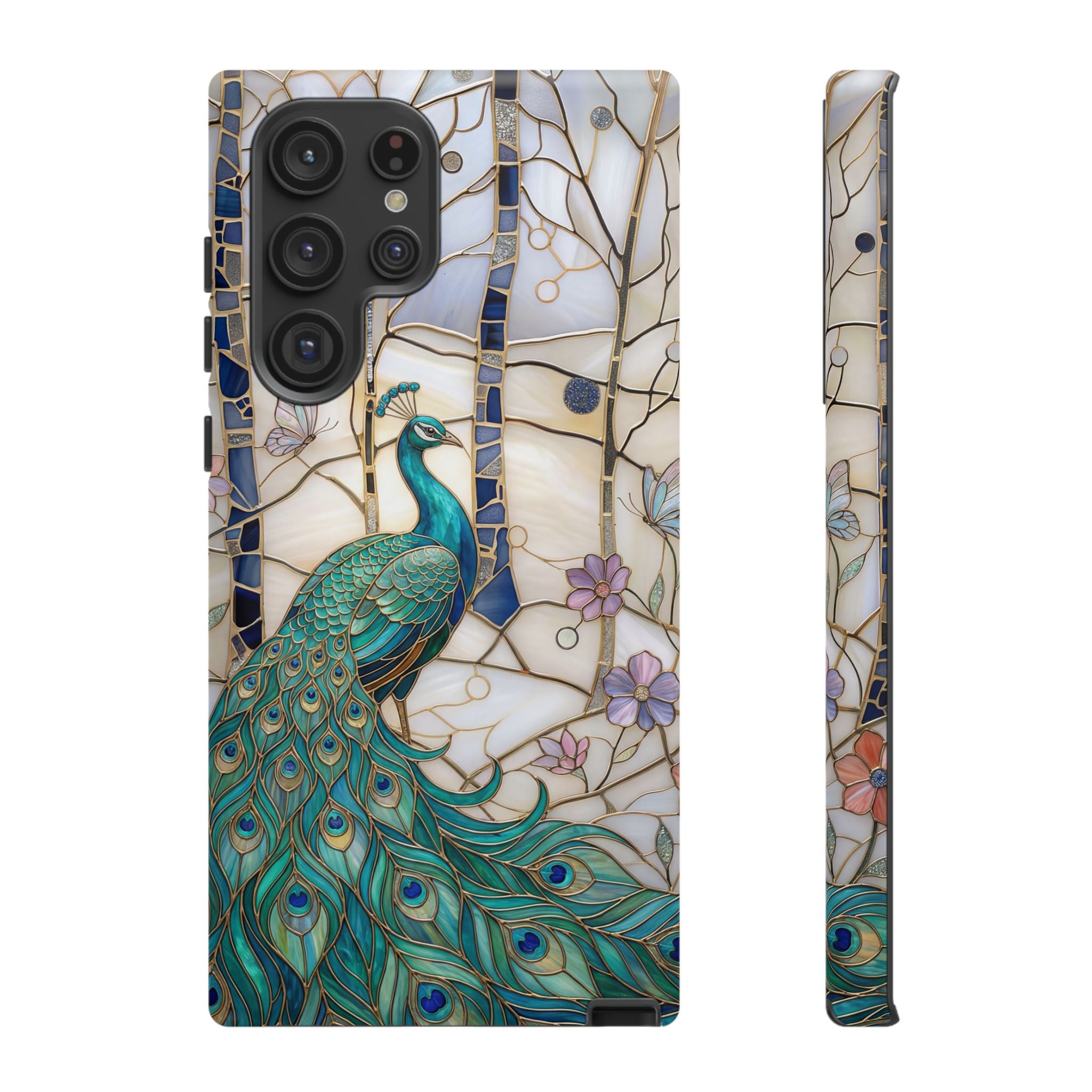 Peacock Stained Glass Samsung Galaxy Case