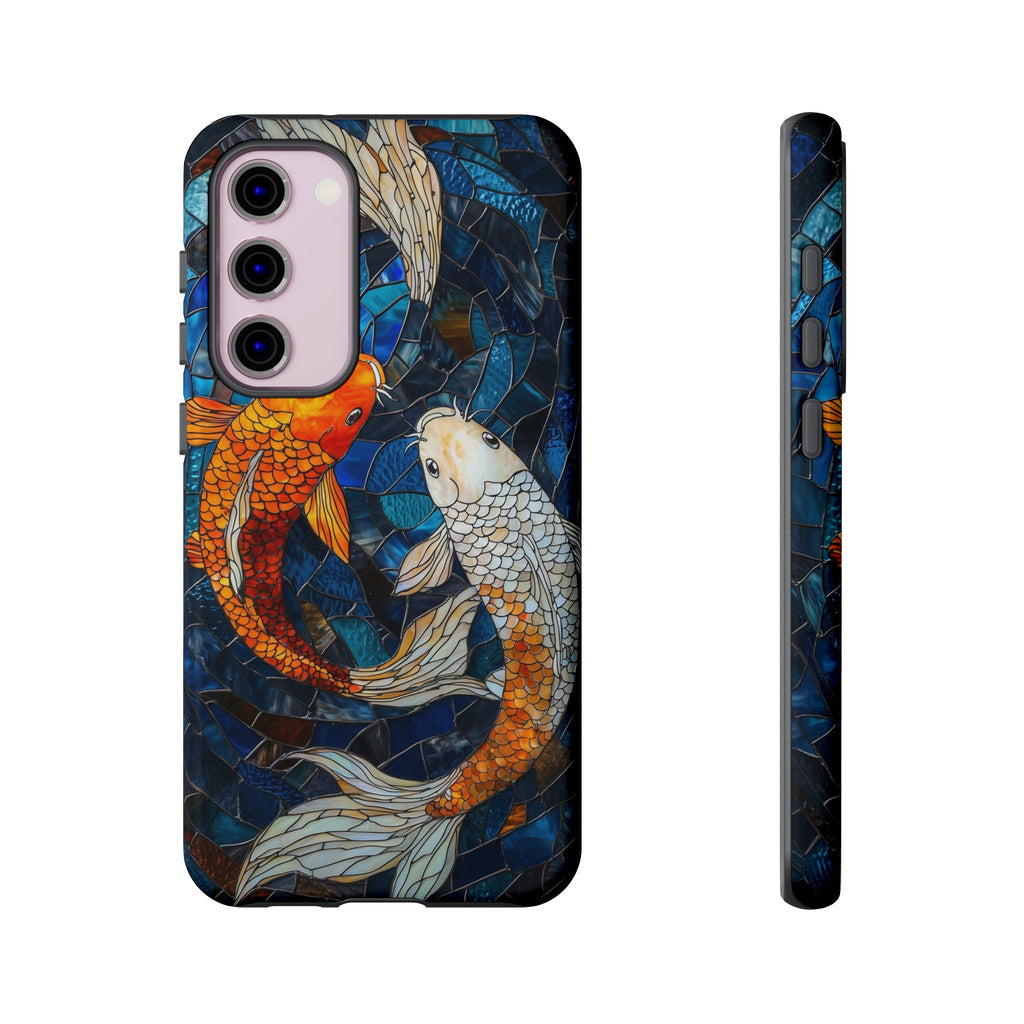Custodia resistente per Samsung Galaxy a forma di pesce koi