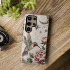 Hummingbird Moon Floral Samsung Galaxy Phone Case