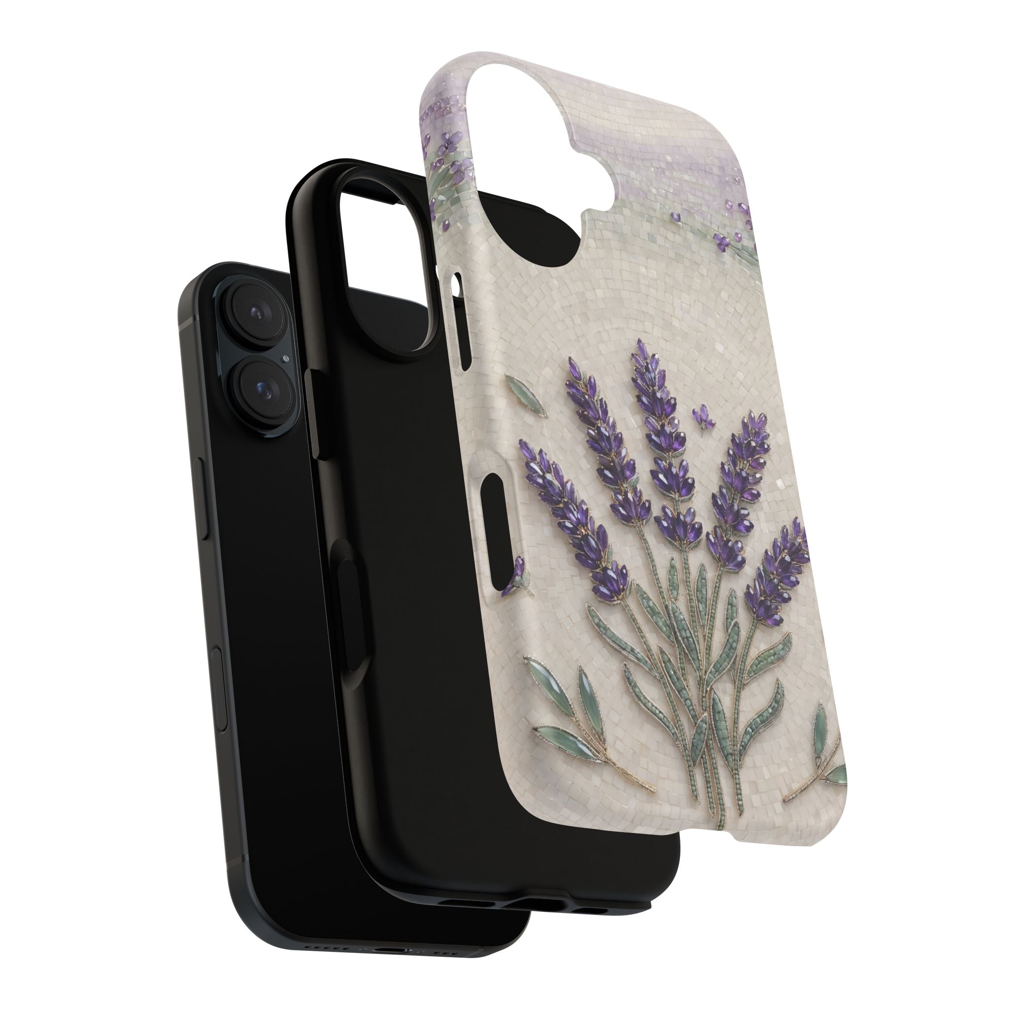 Lavender Bouquet MagSafe iPhone Case — Floral Protective Phone Cover