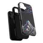 Mount Everest Neon MagSafe iPhone Case | Dark Cosmic Climber Protective Cover