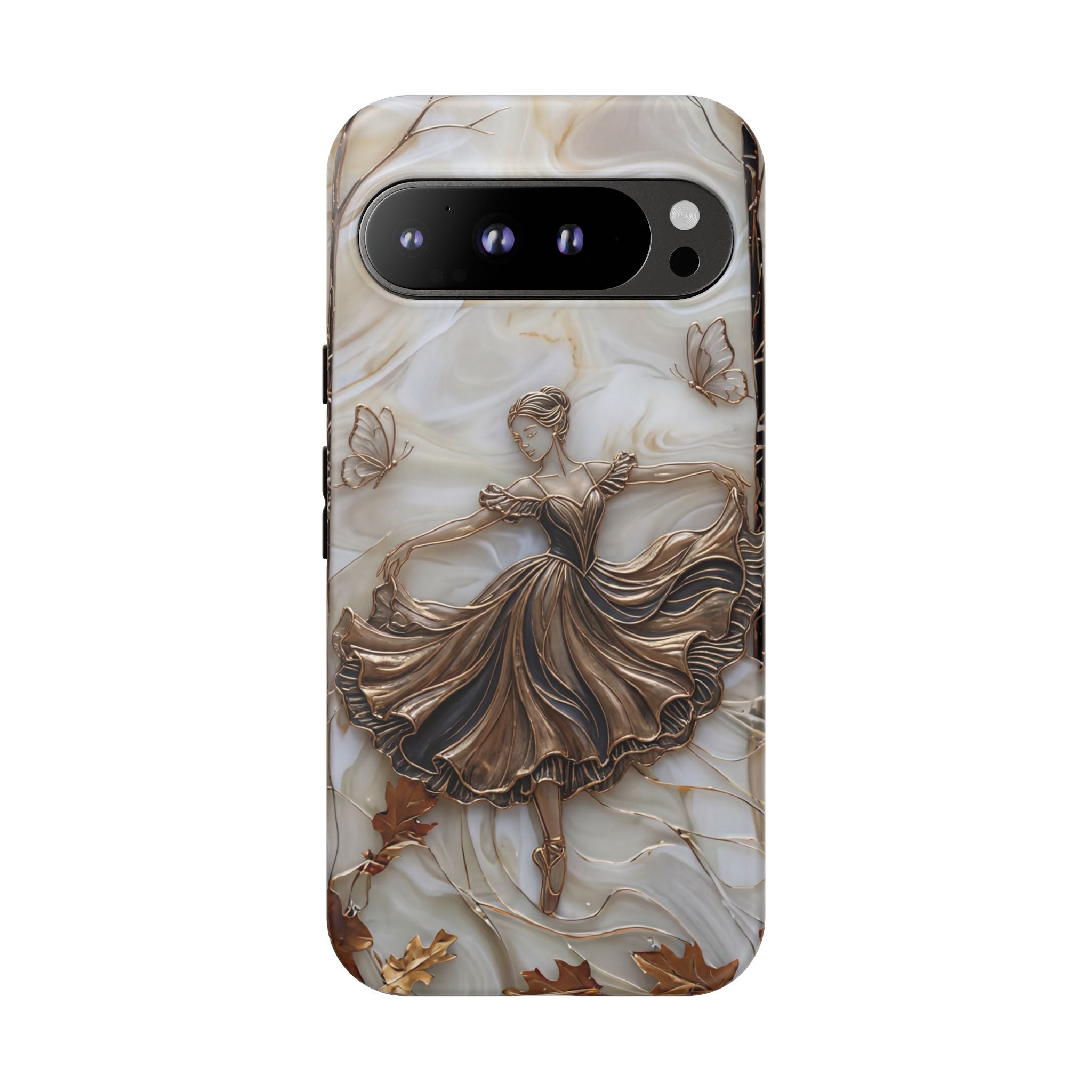 Elegant Bronze Ballerina Dance Design Google Pixel Case