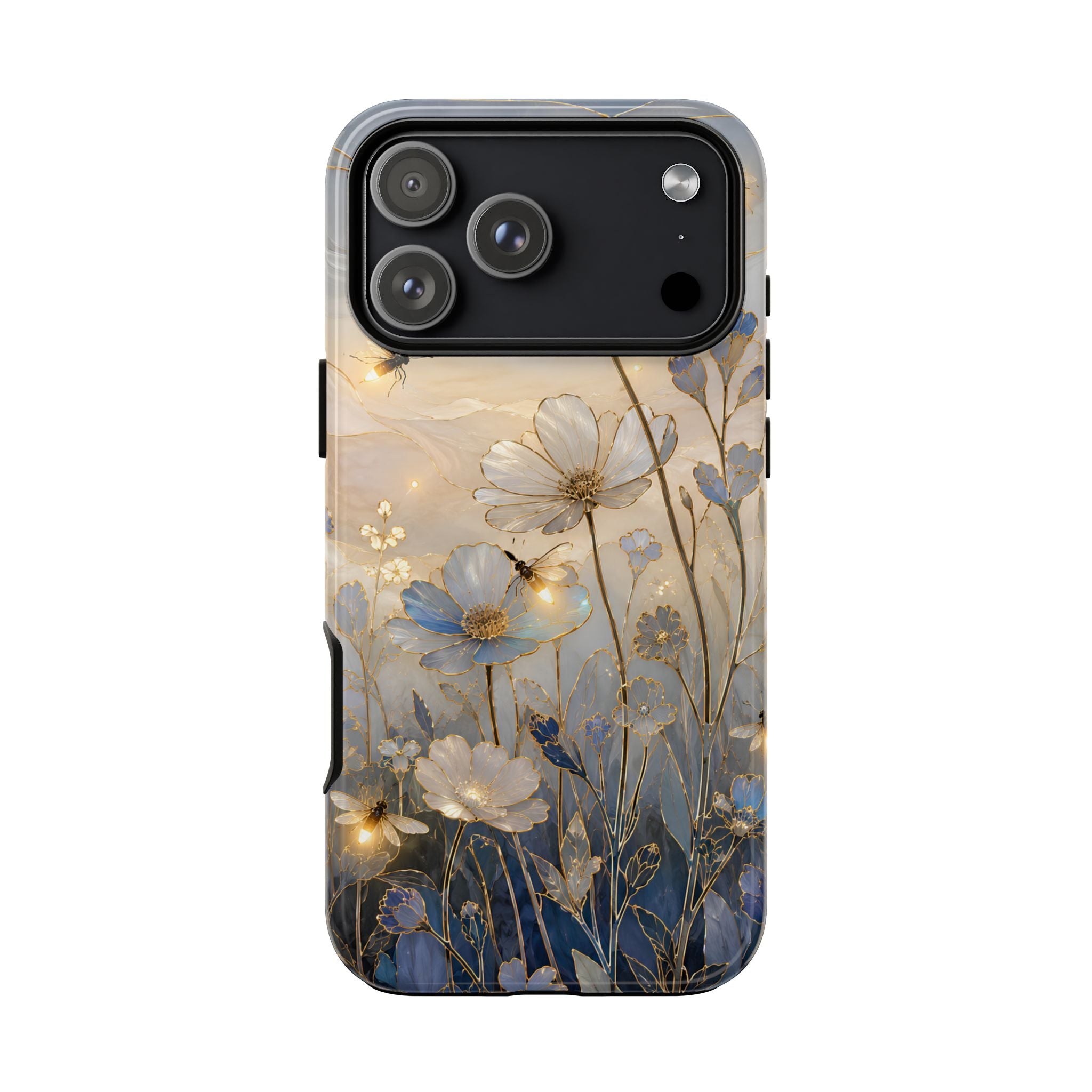Moonlit Wildflower iPhone Case | Firefly Meadow Art Cover
