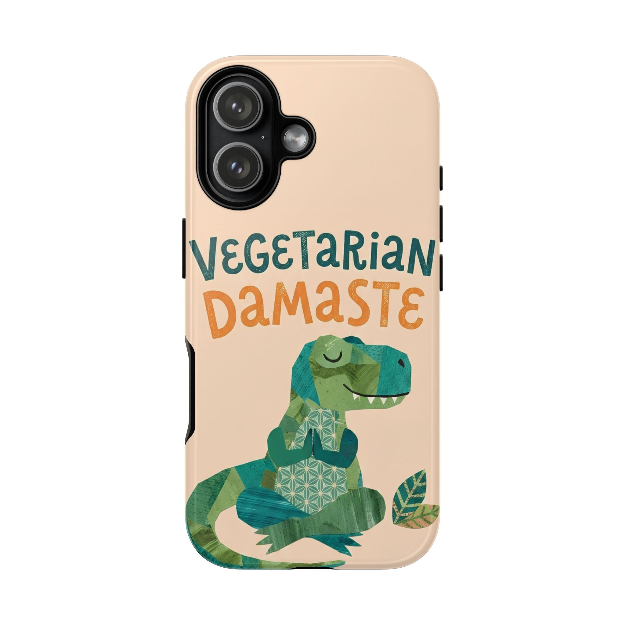 Cute Dinosaur Tough iPhone Case | Whimsical Meditating Dino Cover