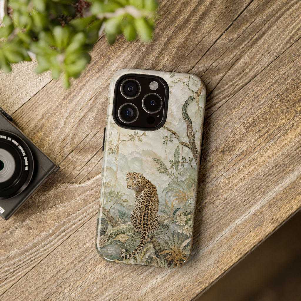 Leopard Floral iPhone Case | Vintage Botanical Phone Case