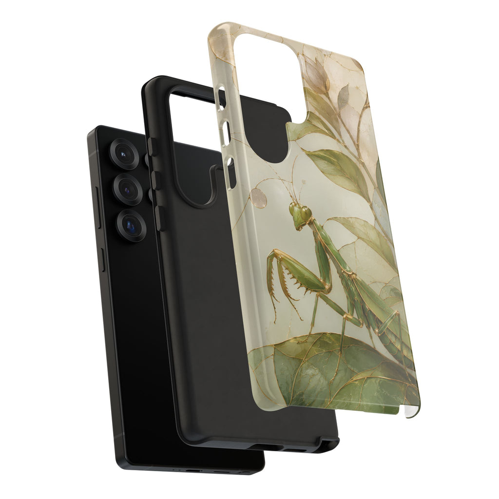 Praying Mantis Samsung Galaxy Phone Case | Stained Glass Insect Phone Case