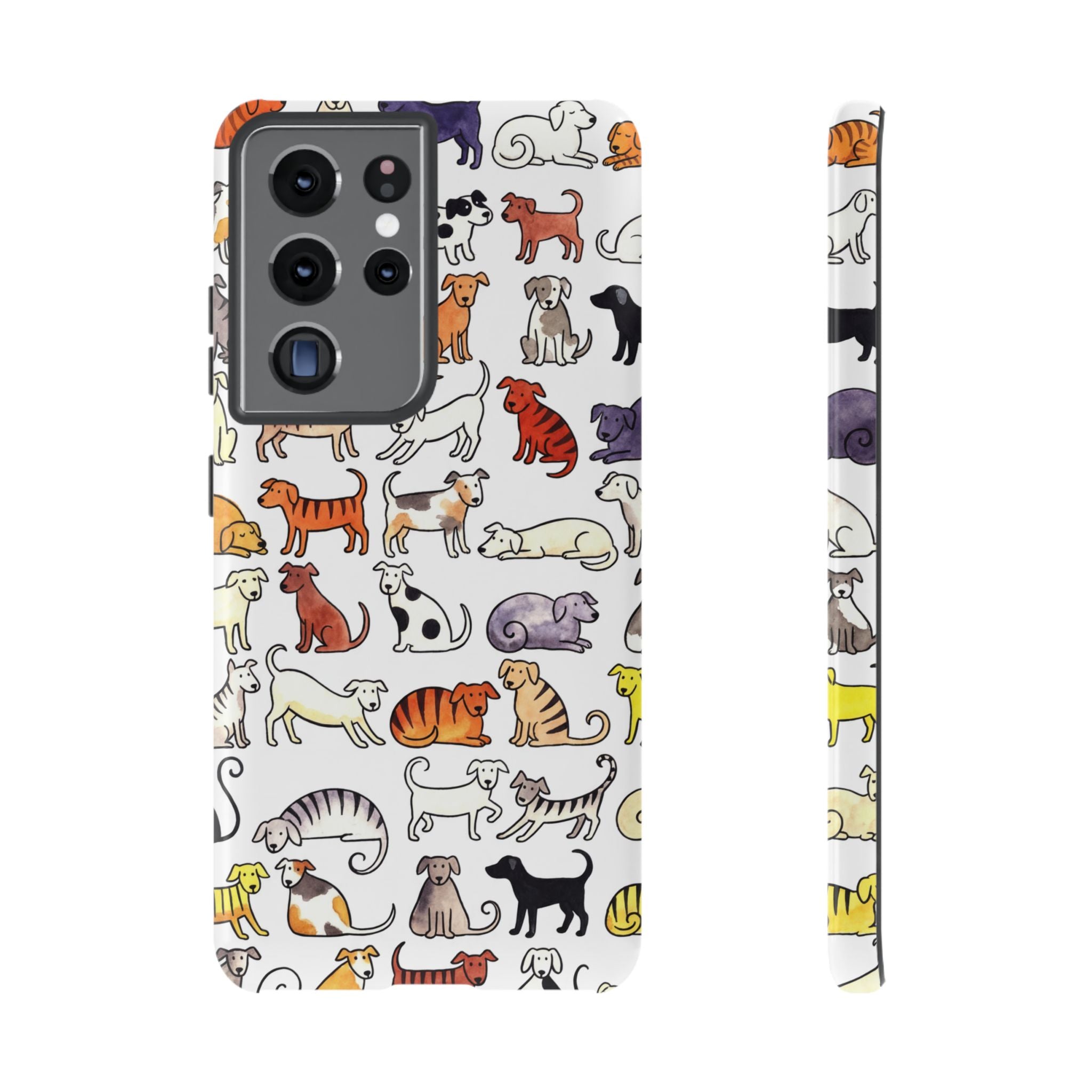 Dog Pattern Samsung Galaxy Case | Cute Colourful Dogs