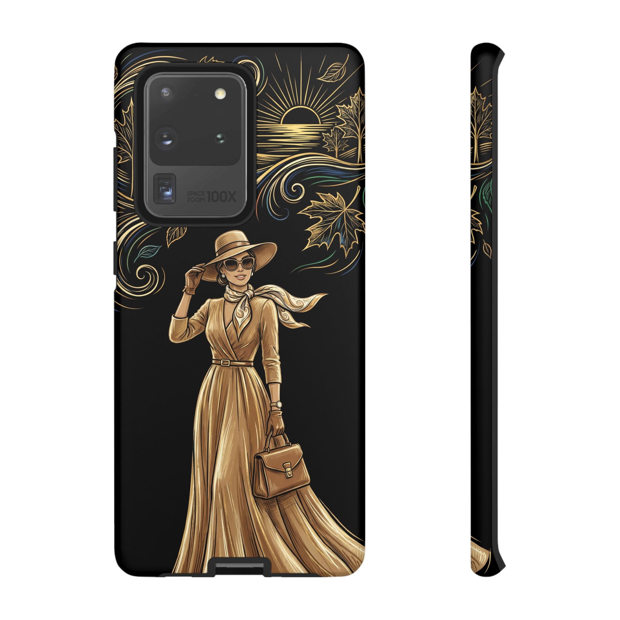 Vintage Autumn Lady Samsung Galaxy Phone Case