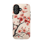 Cherry Blossom iPhone Case | Floral Tough Case with Pink Blossom Branch Design