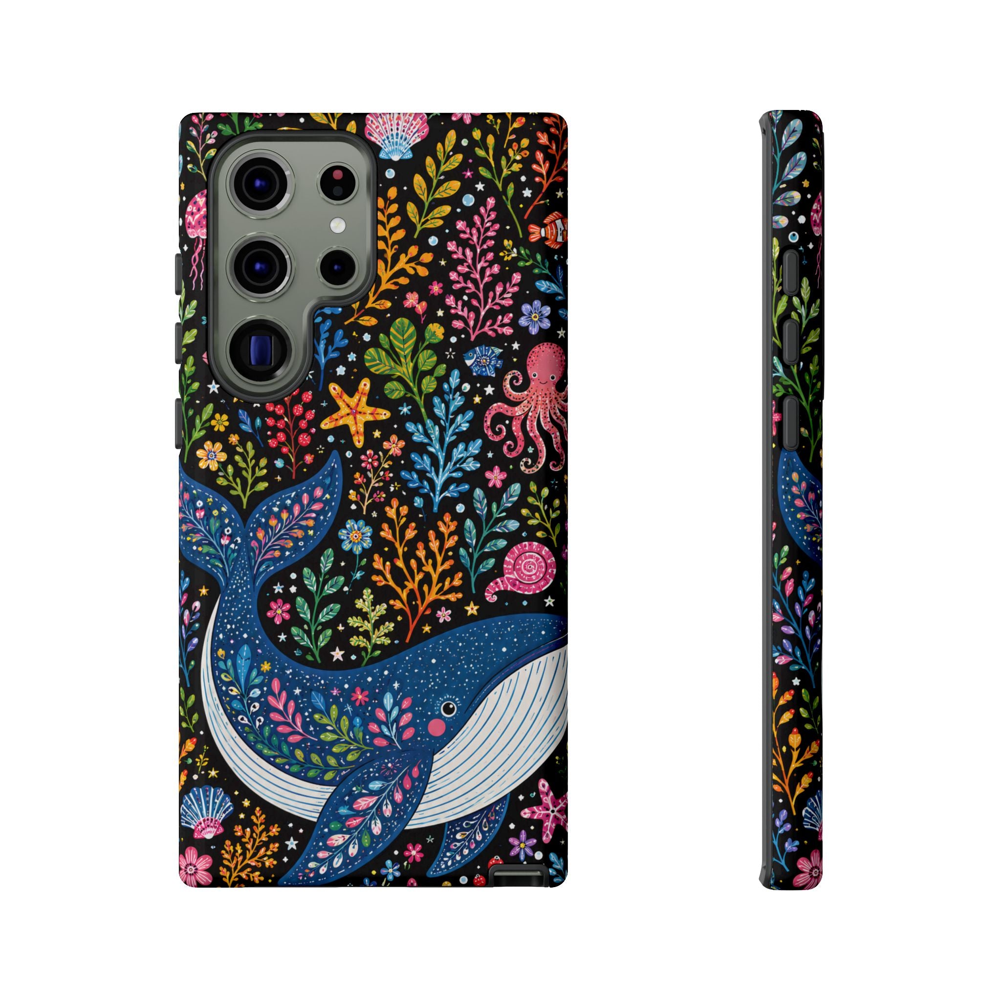 Whimsical Whale Tough Samsung Galaxy Phone Case