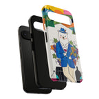 Dapper Polar Bear Wine Lover Illustrated Protective Google Pixel Phone Case