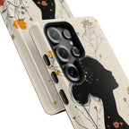 Floral Silhouette Samsung Galaxy Case | Botanical Woman