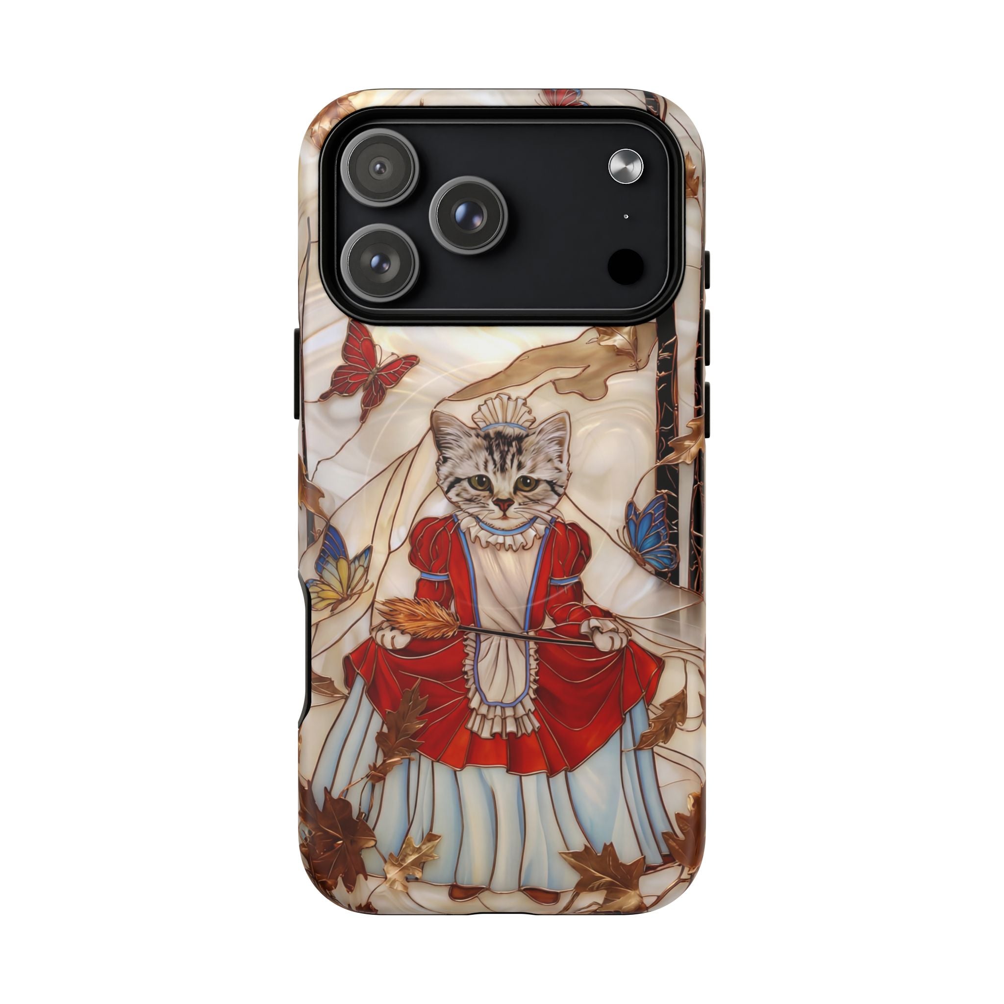 Custodia MagSafe per iPhone con motivo principessa gatto vintage