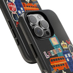 London Travel iPhone Case Aesthetic Sticker Collage Cute Retro City Cover