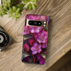 Purple Floral Google Pixel Phone Case | Dark Botanical Phone Case