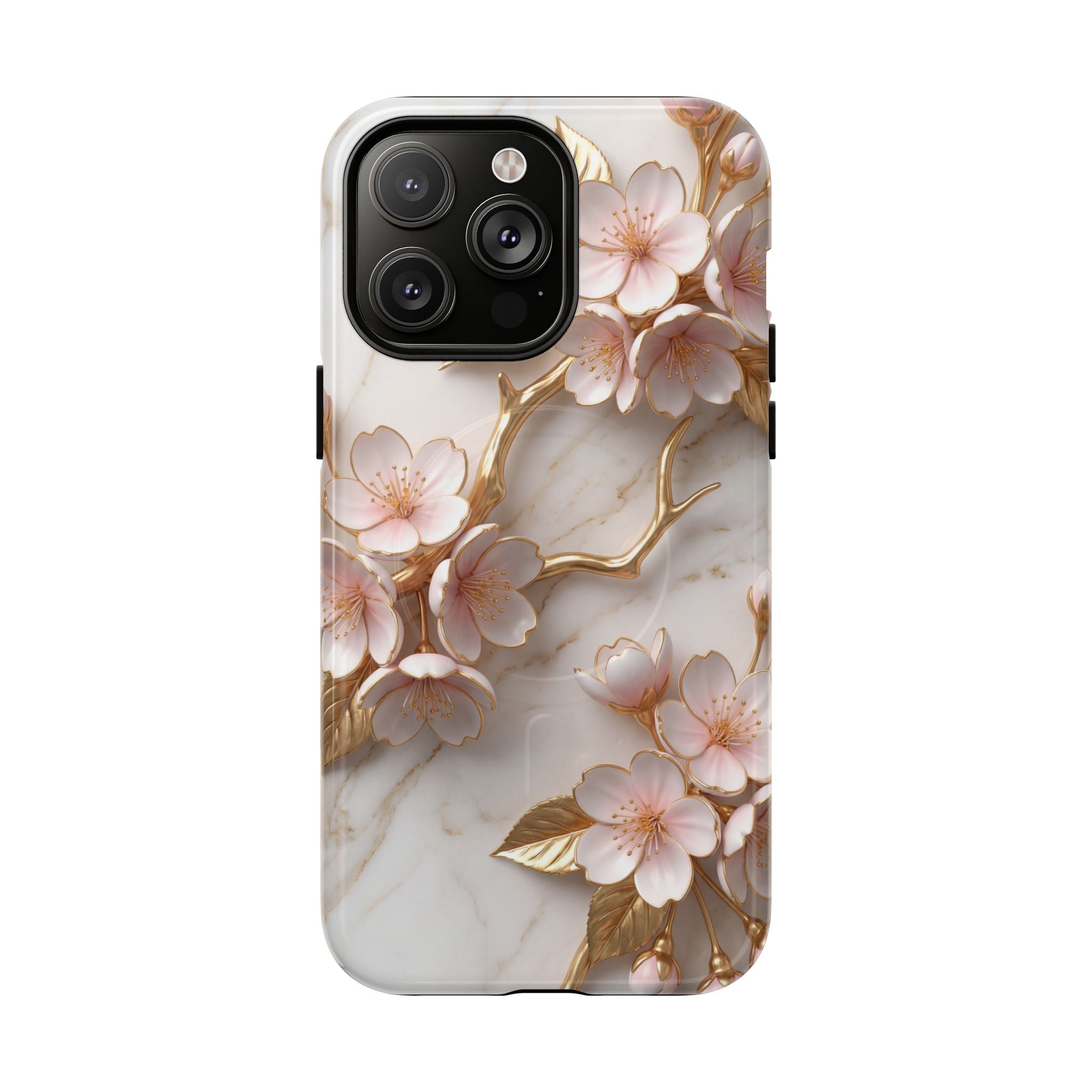 Floral Cherry Blossom MagSafe Phone Case — Tough Protective iPhone Cover
