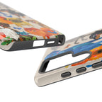 Colorful Dogs Pattern Samsung Galaxy Phone Case | Cute Watercolor Puppy Design Tough Case