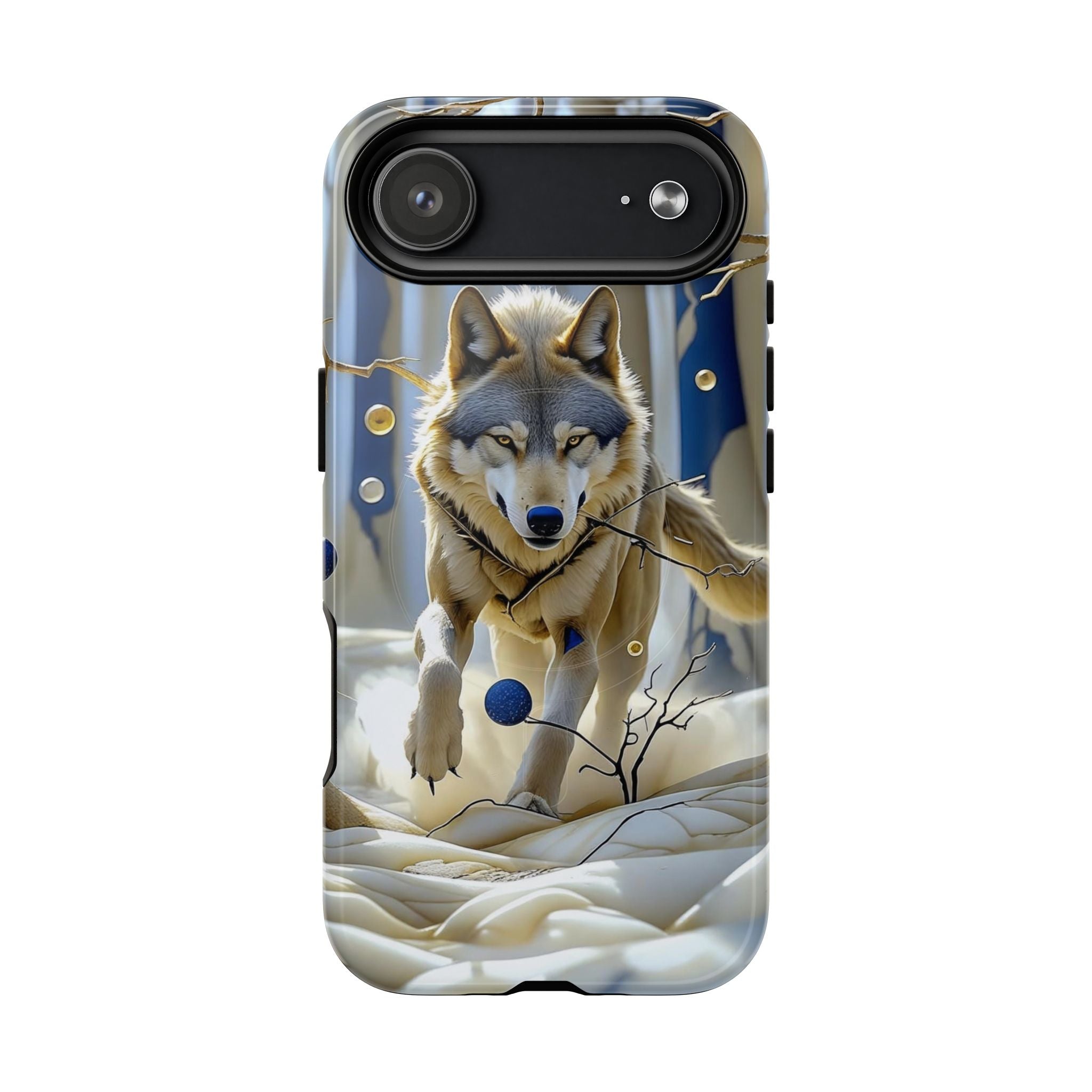 Wolf Running Tough MagSafe Protective iPhone Case