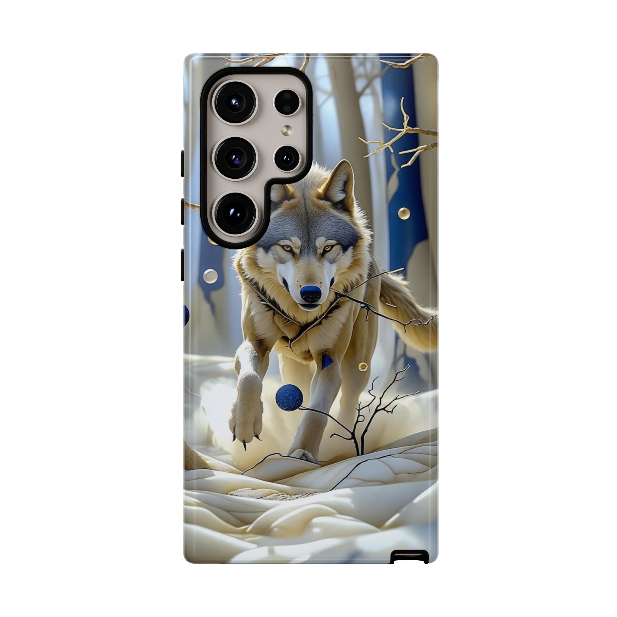 Wolf in Snow Samsung Galaxy Case — Rugged Wildlife
