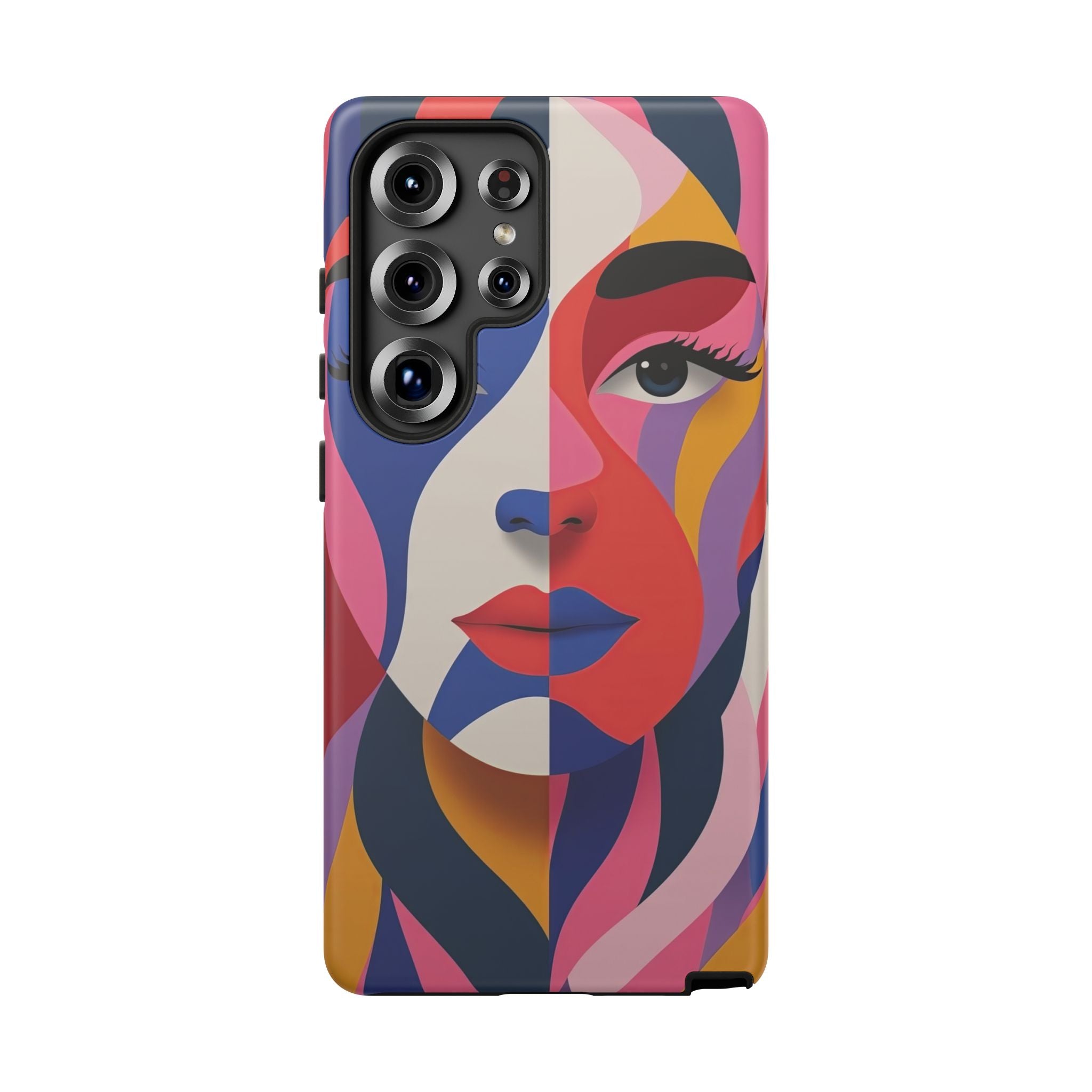 Abstract Colourful Face Samsung Galaxy Case | Vibrant Pop Art