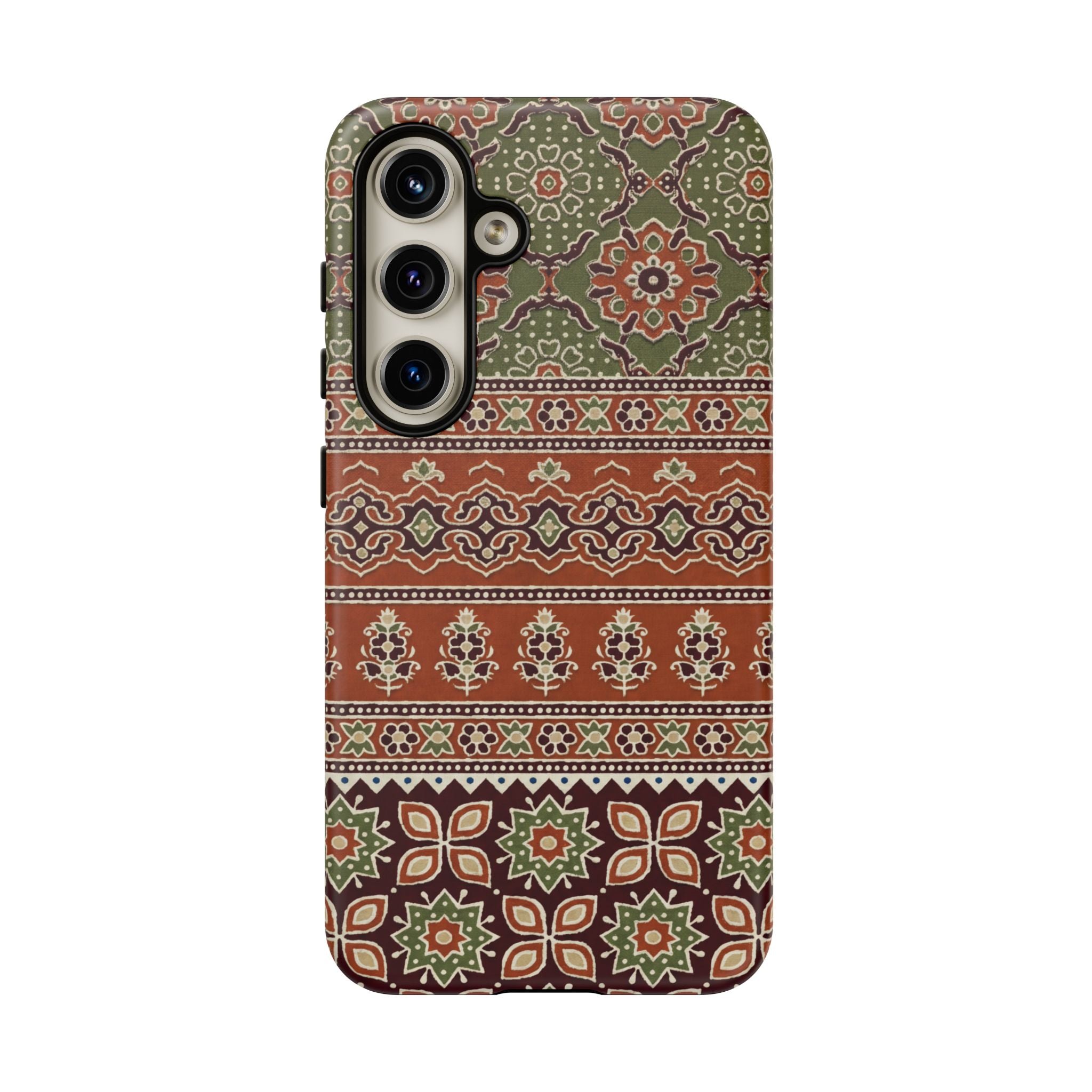 Batik Floral Protective Samsung Galaxy Case