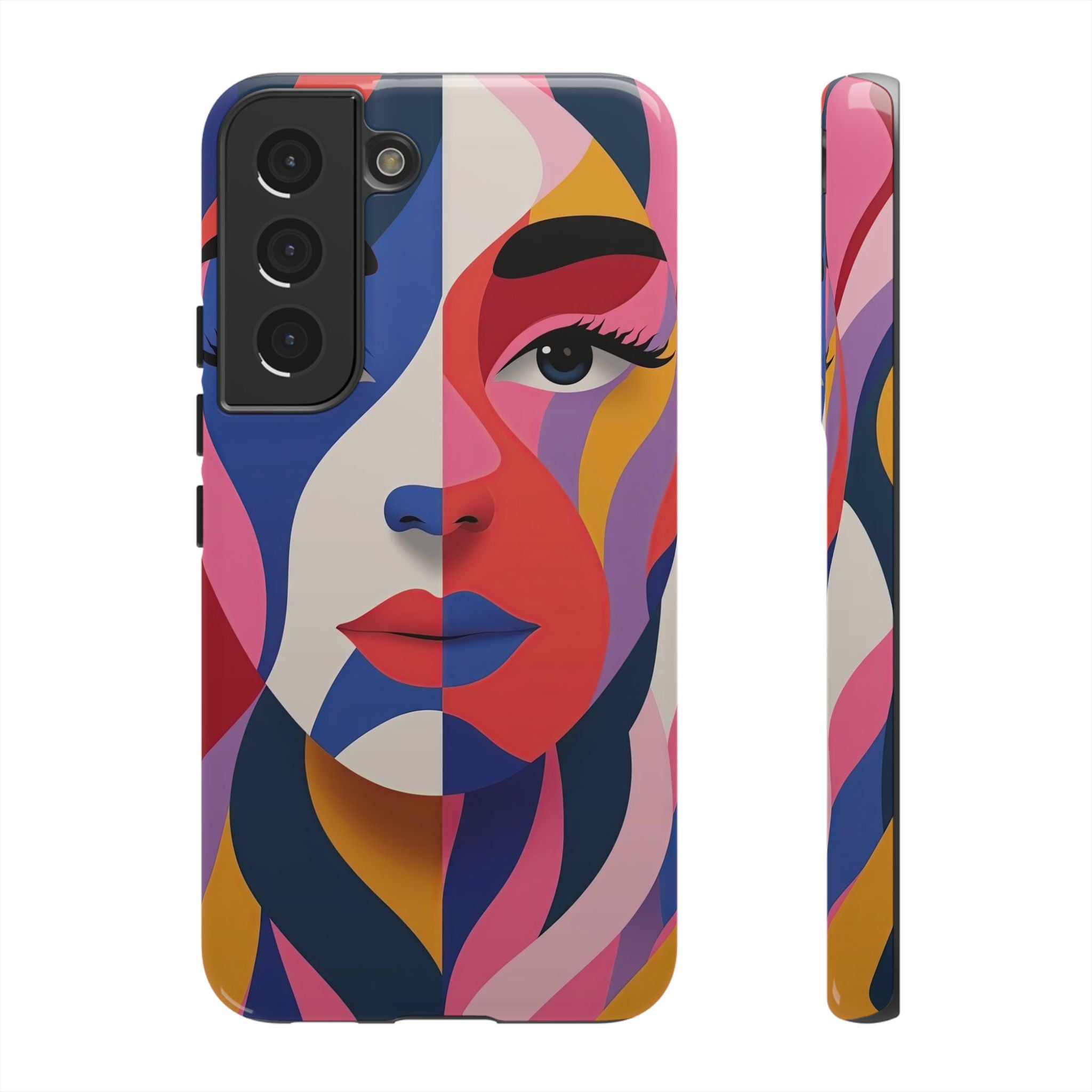 Abstract Colourful Face Samsung Galaxy Case | Vibrant Pop Art