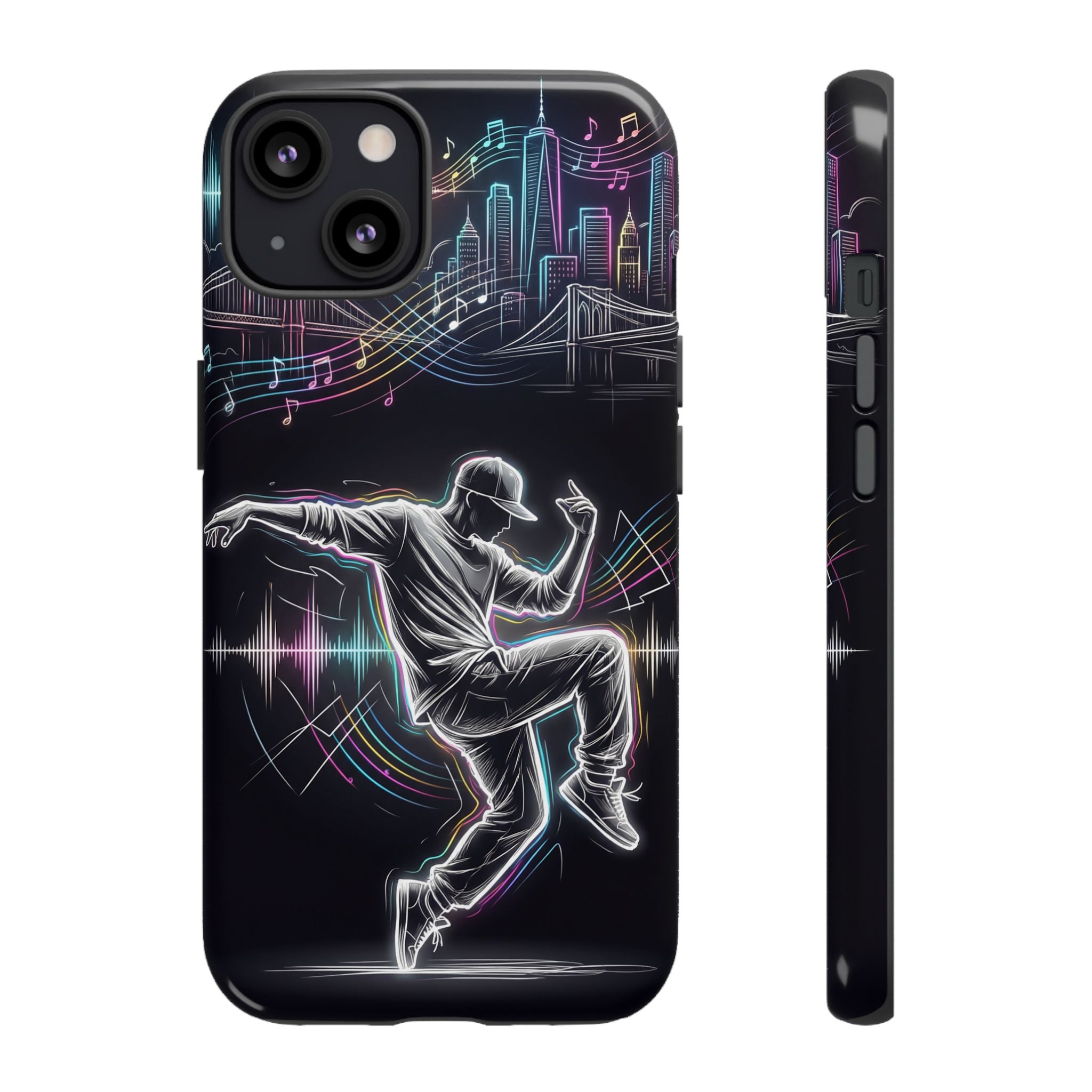 Dancer Neon Skyline iPhone Case