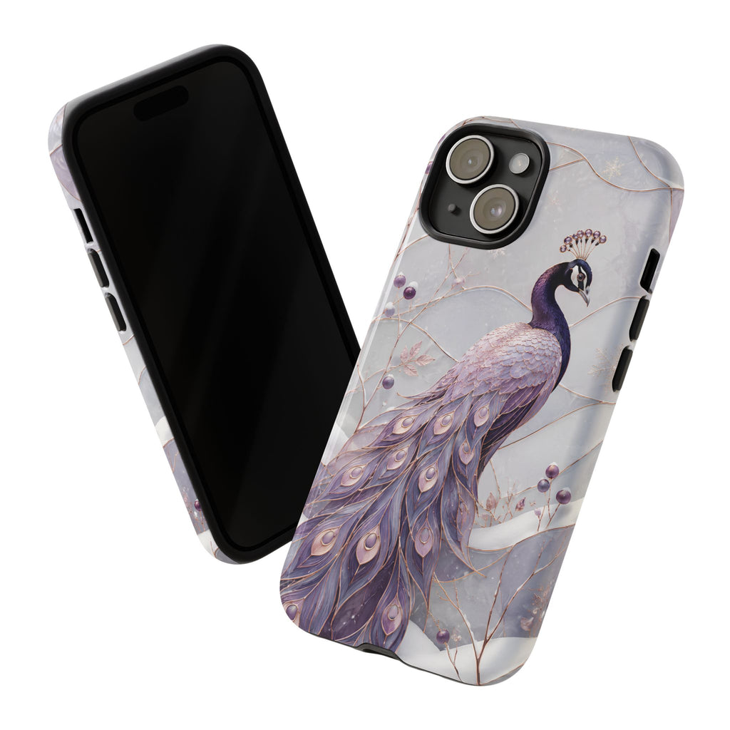 Peacock iPhone Case | Lavender Peacock iPhone Case
