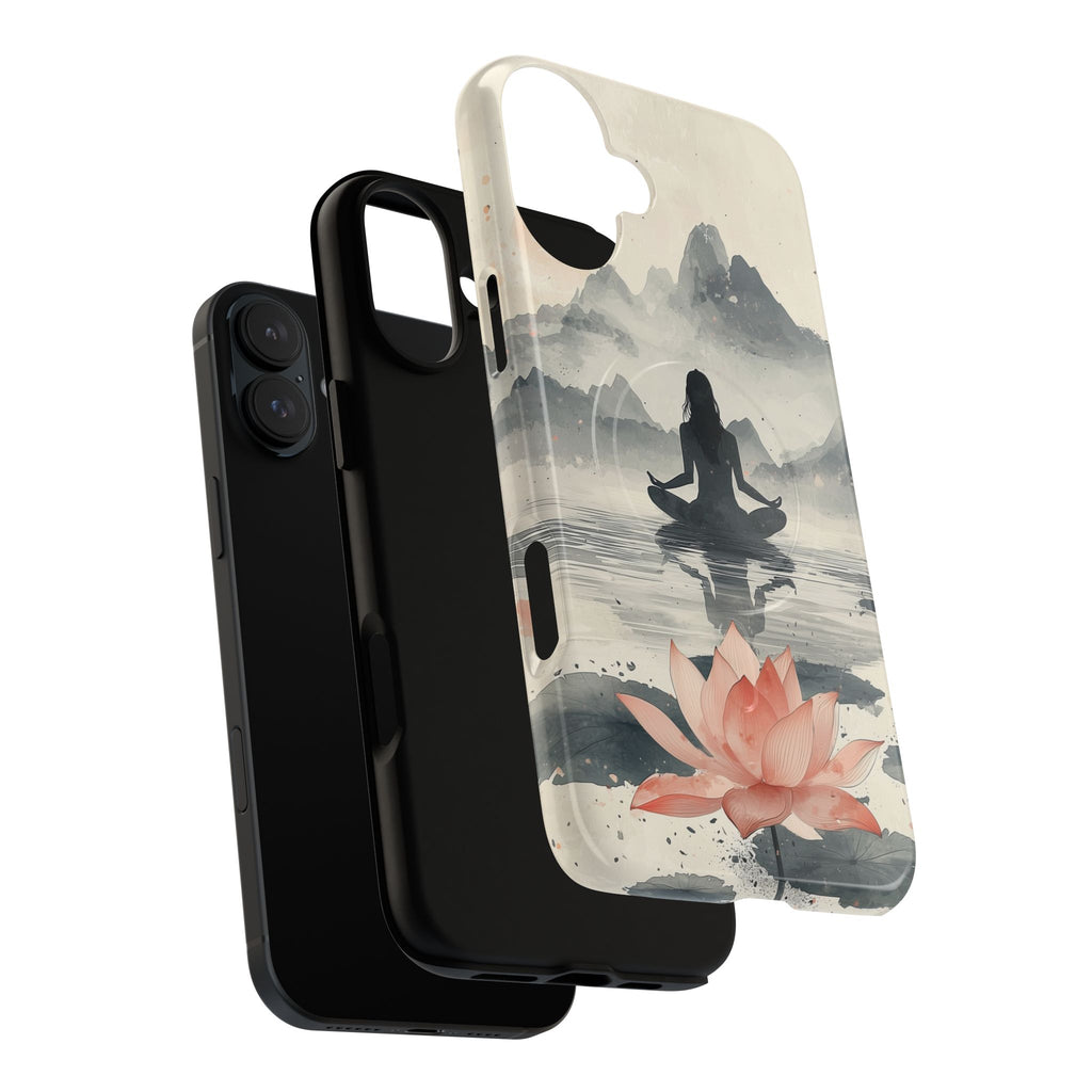 Zen Yoga Meditation Lotus MagSafe iPhone Case