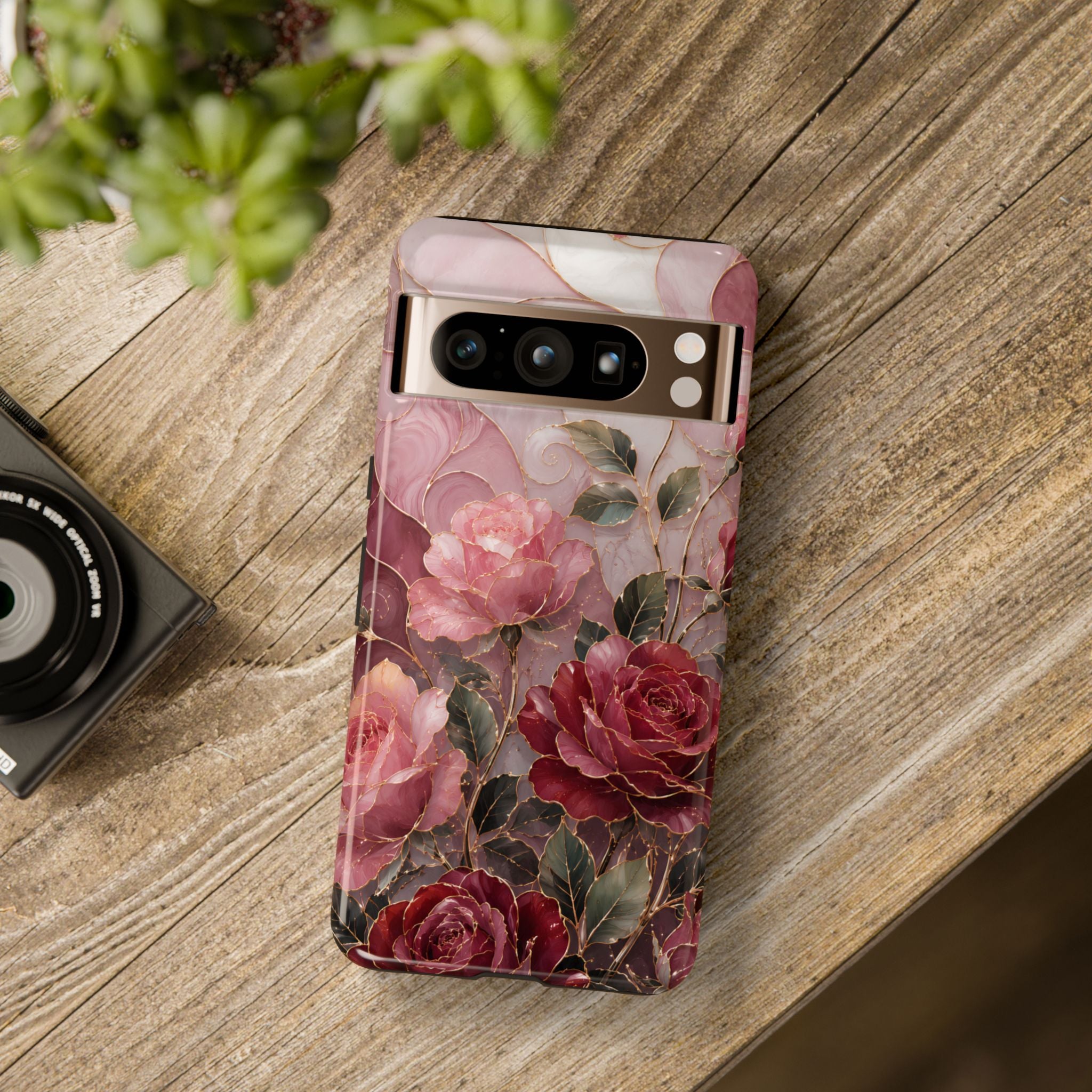 Vintage Rose Google Pixel Phone Case | Floral Bouquet Art Cover