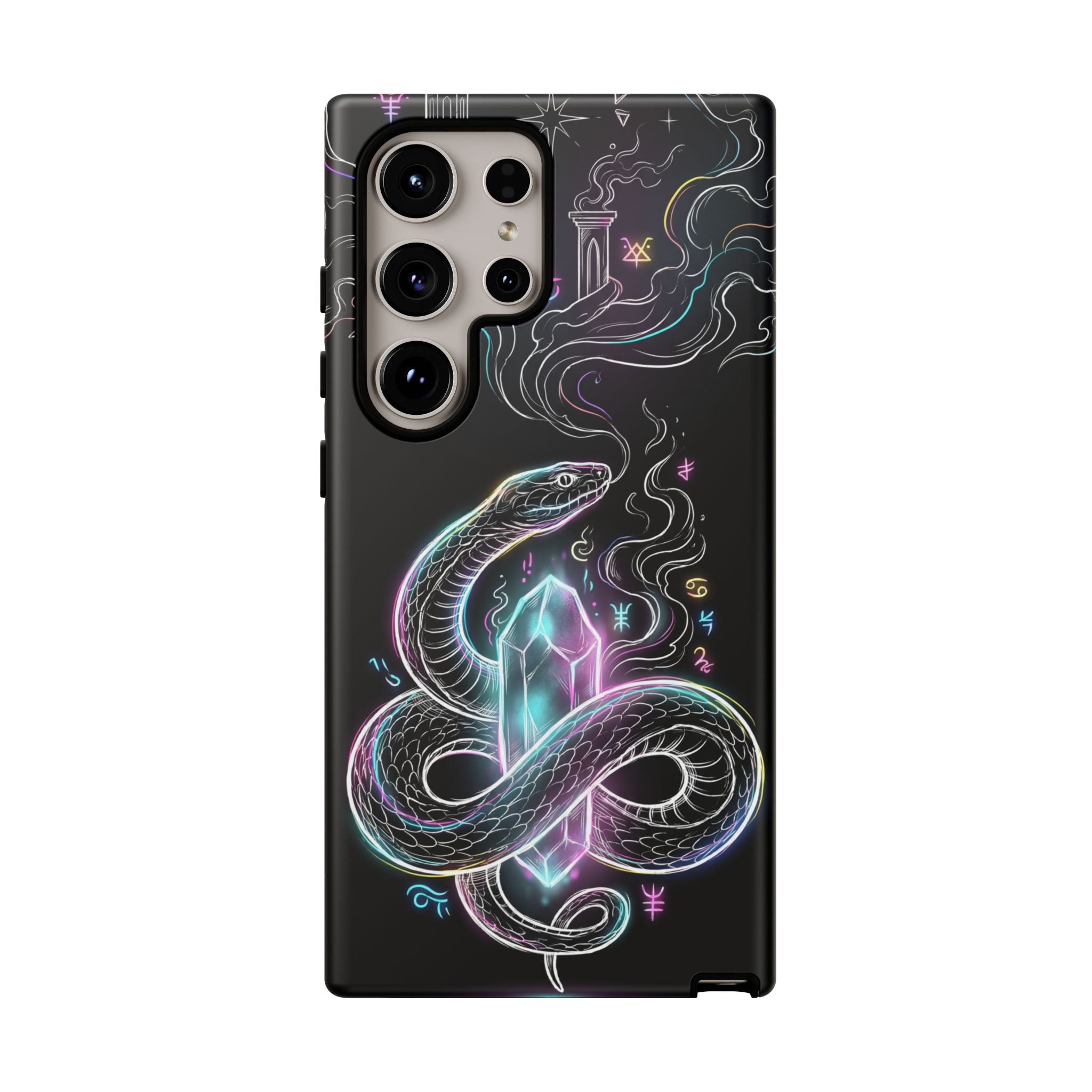 Neon Occult Mystic Snake Crystal Samsung Galaxy Phone Case